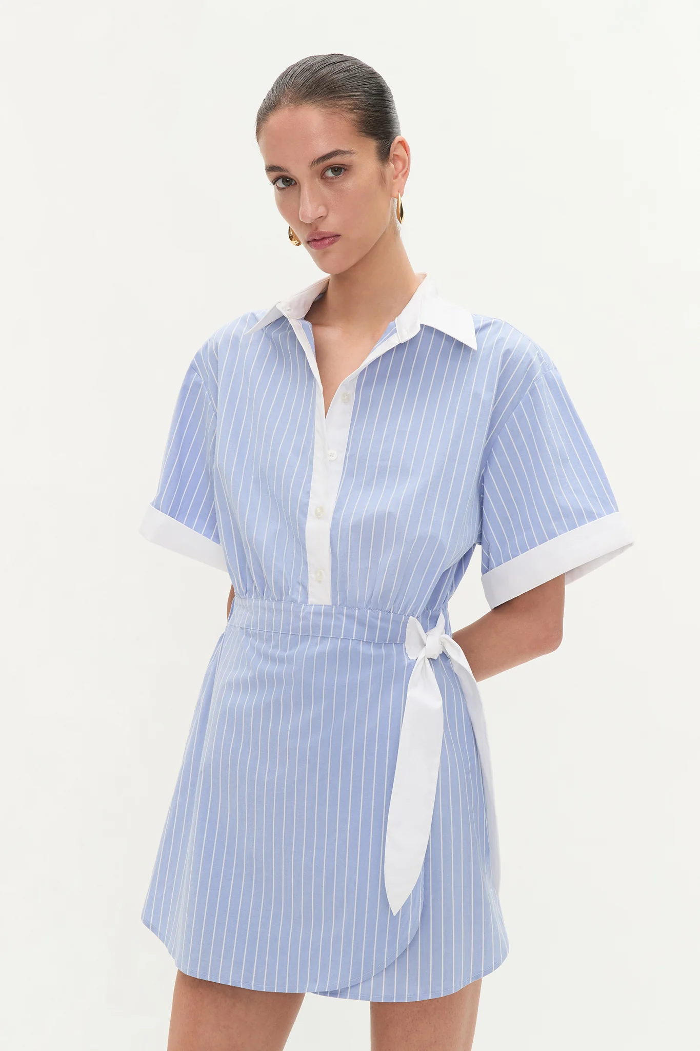 Palmer Striped Shirt Dress
