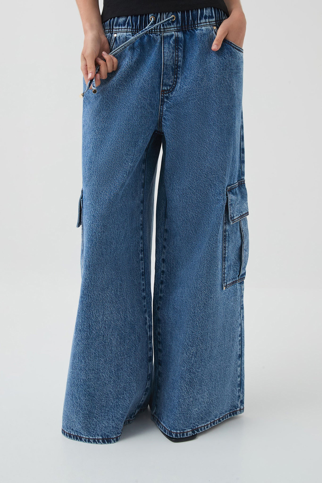 Sadie Denim Cargo Jeans