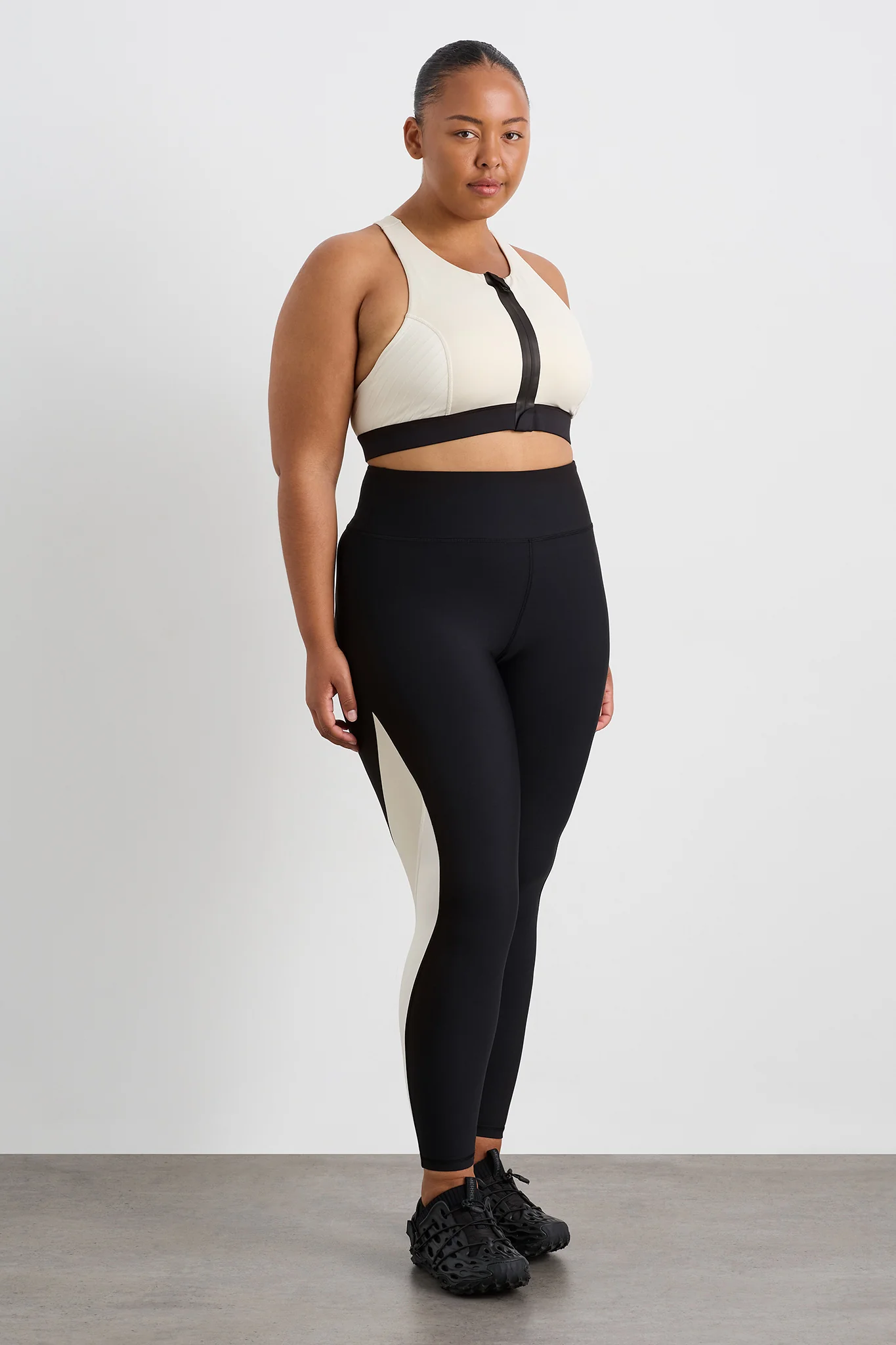 Contrast Panel Full Length Legging 232