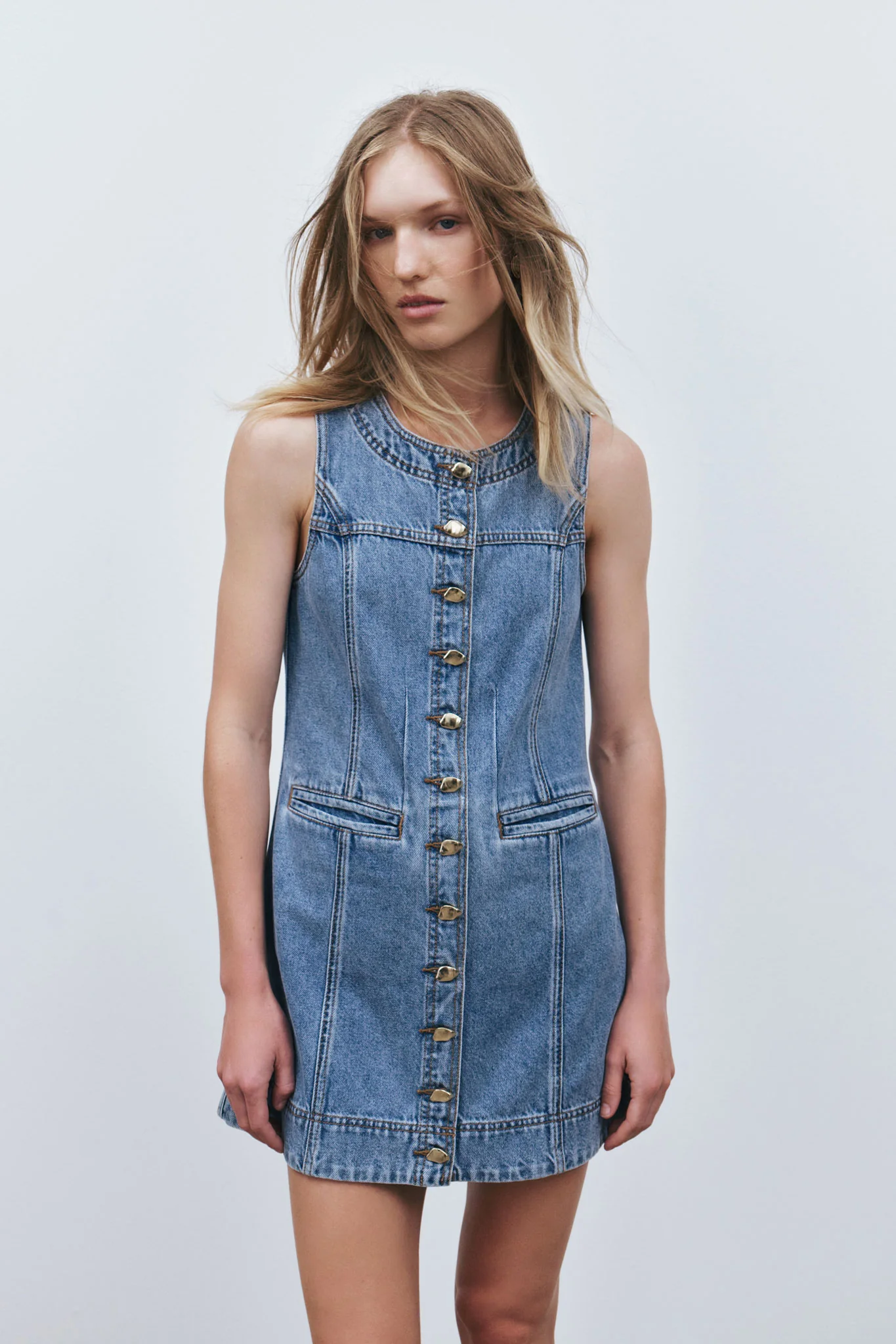 Holland Denim Mini Dress