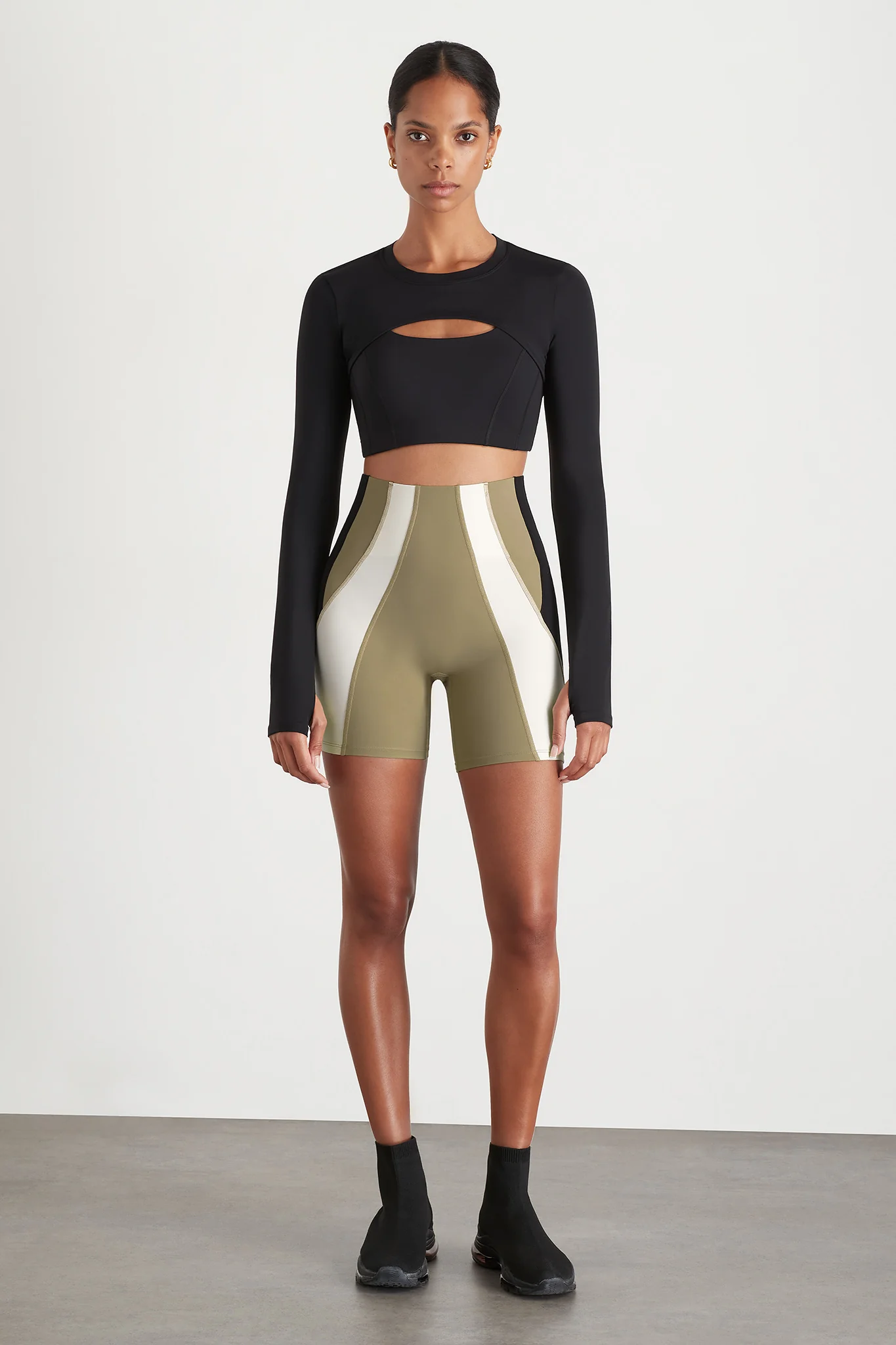 Panelled Bike Short 615