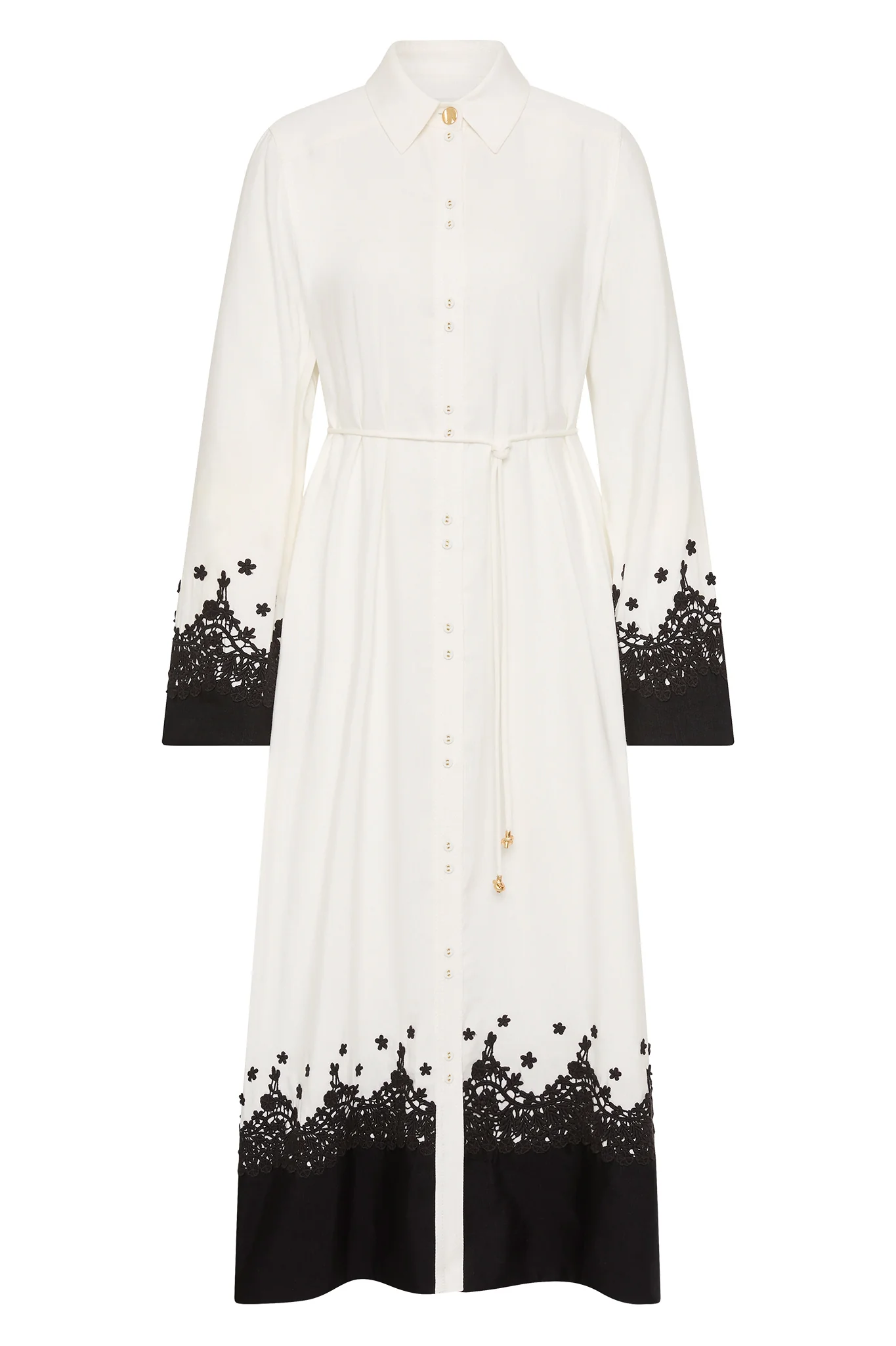 Charmer Lace Trim Midi Dress