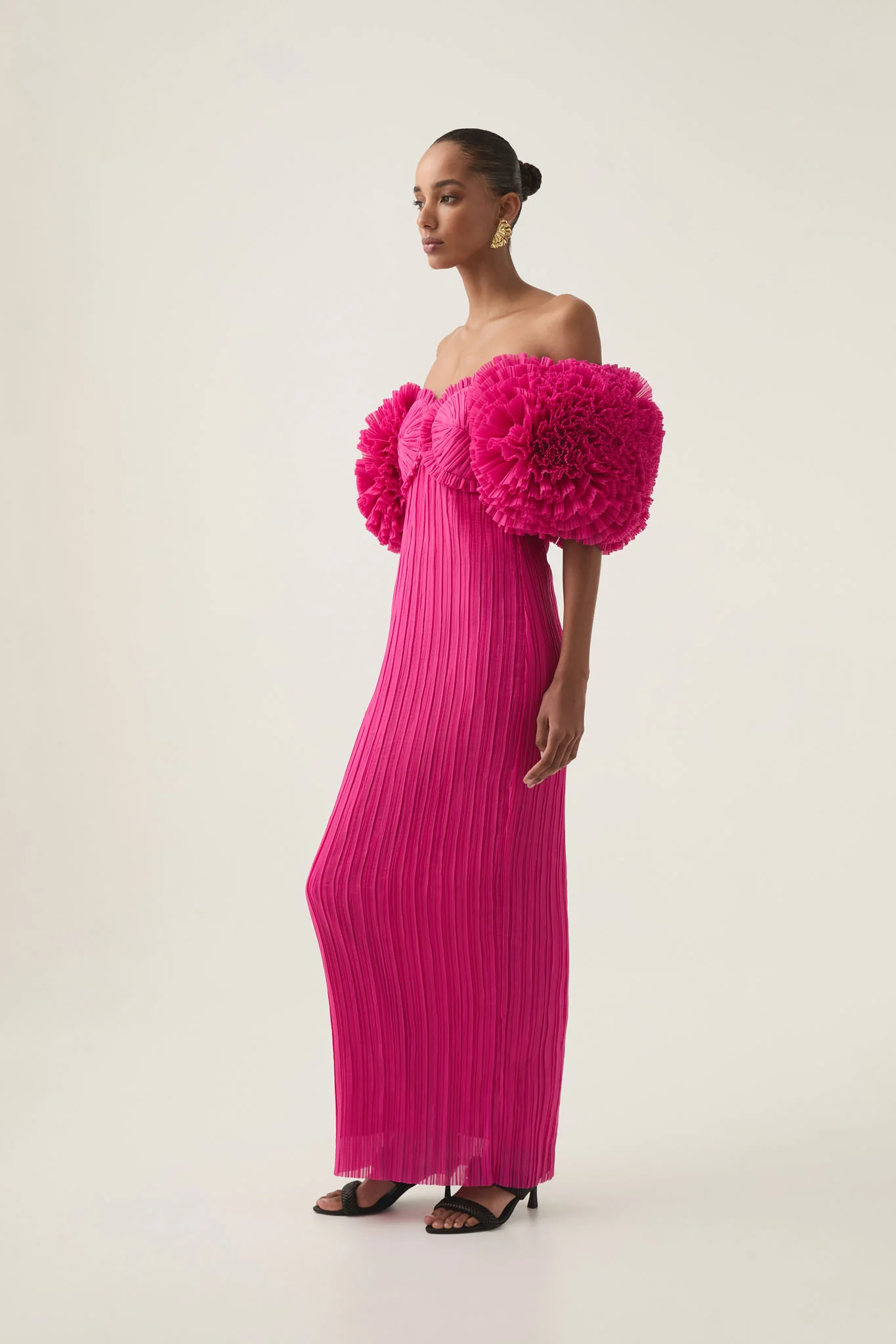 Crystallise Pleated Gown