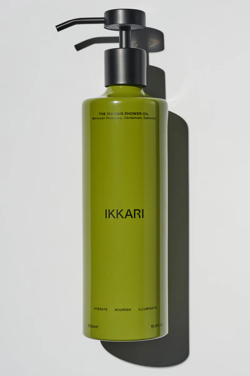 The Ikarian Shower Oil Moroccan Rosemary Cardamom Oakmoss