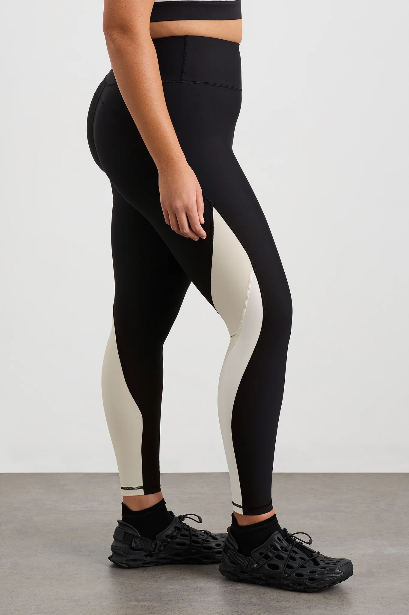 Contrast Panel Full Length Legging 232