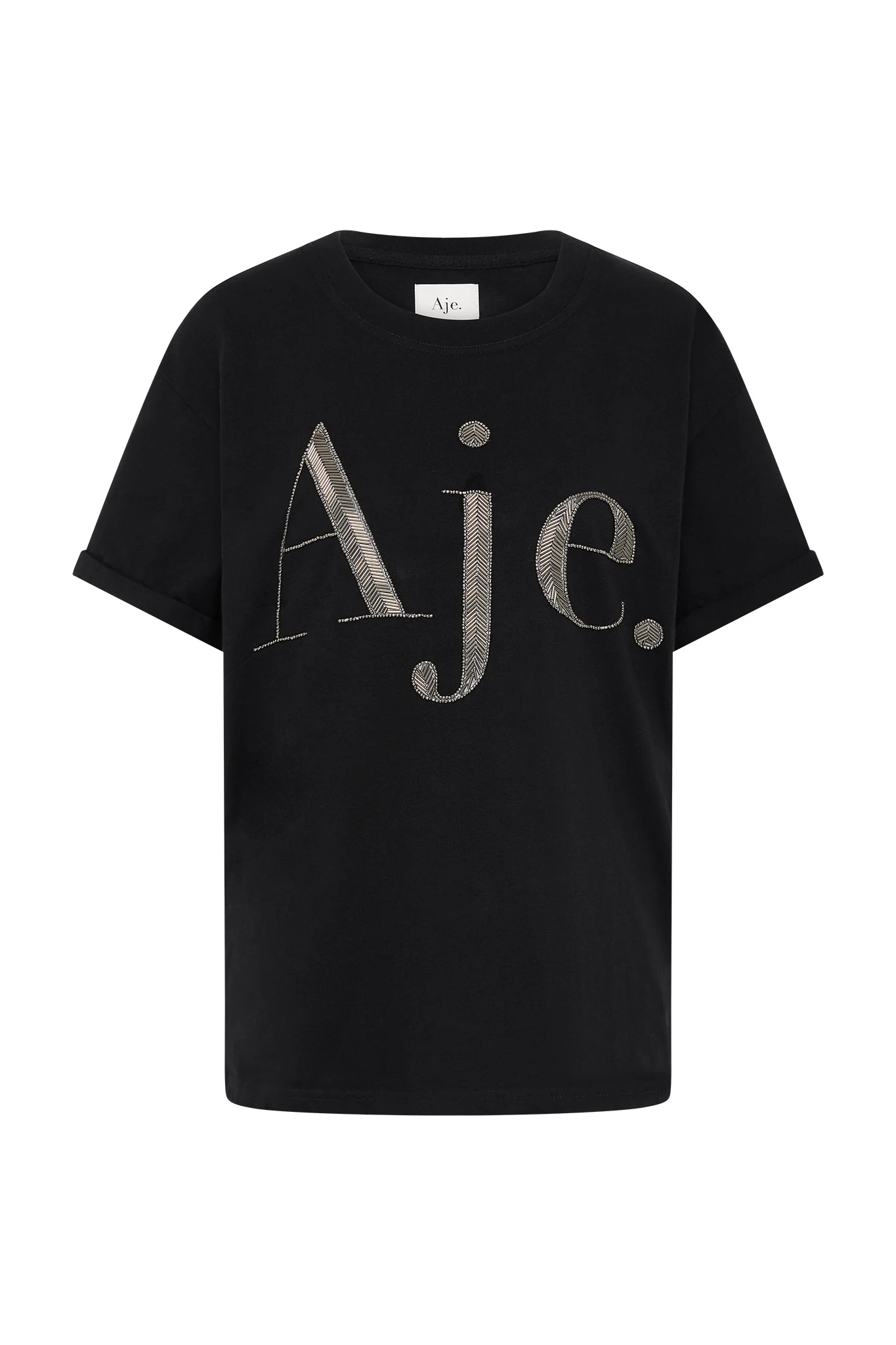 Glint Embellished Logo Tee