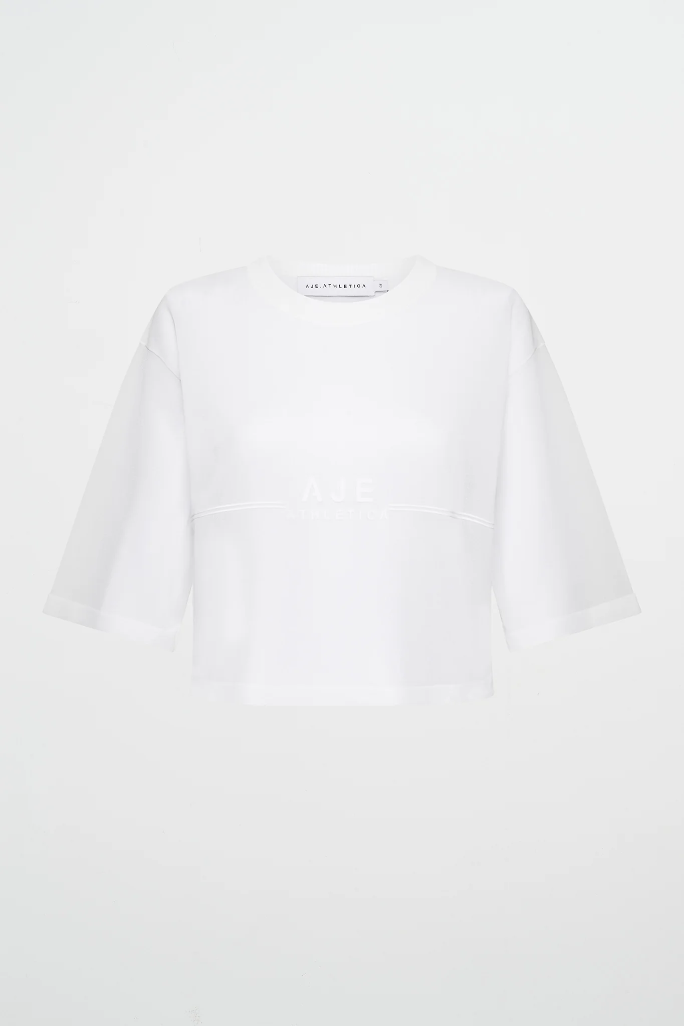 Flocked Logo Knit Tee 102