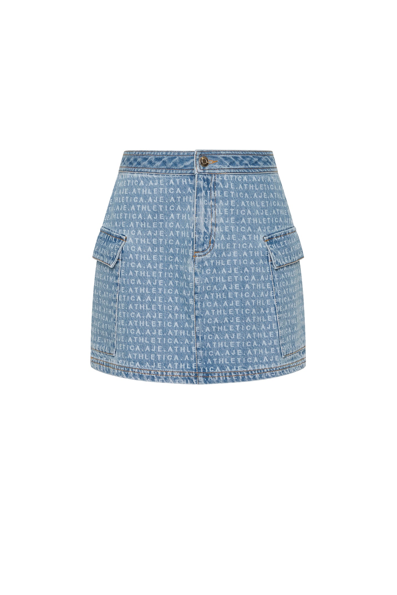 Logo Denim Mini Skirt 650