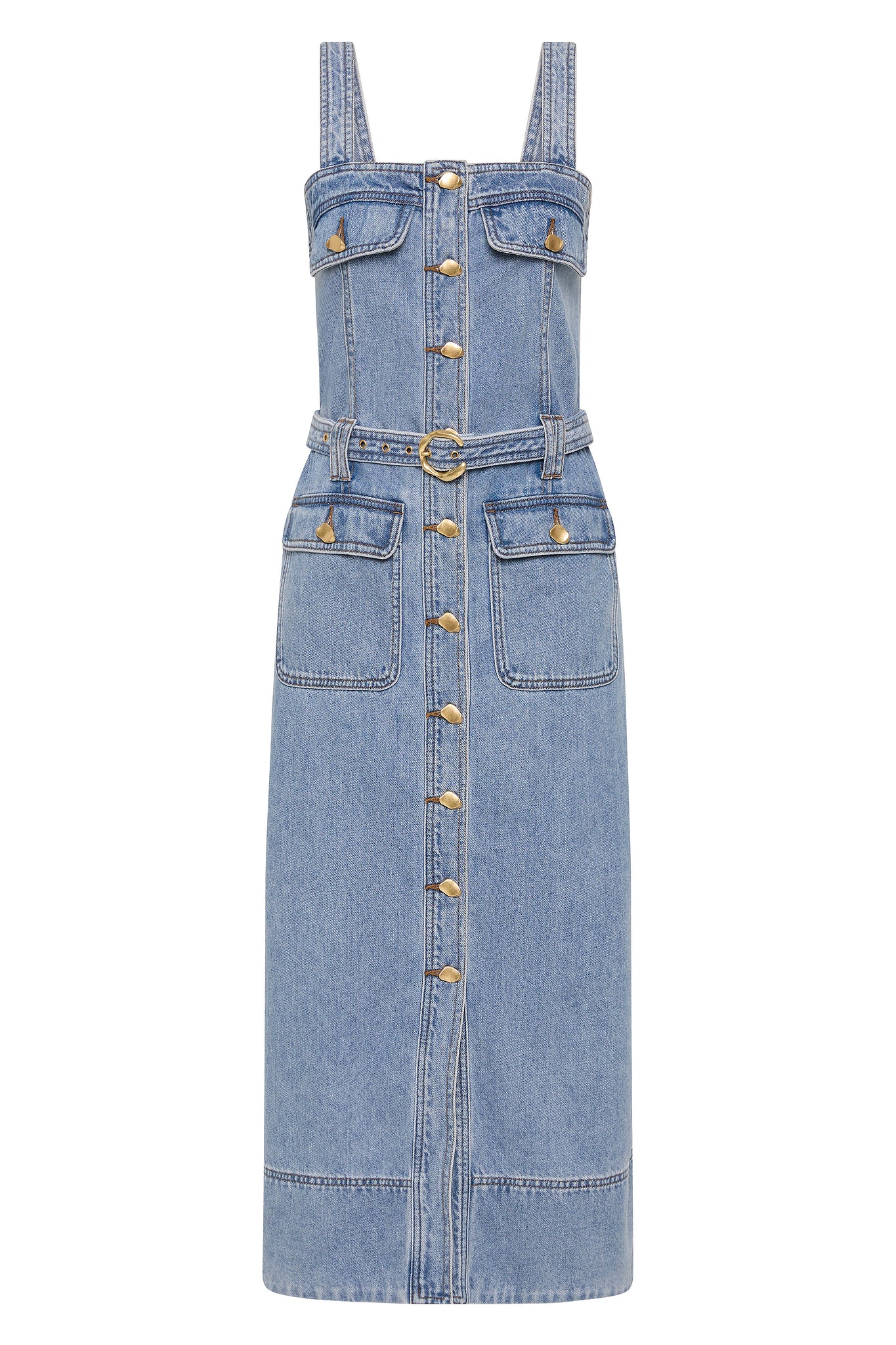 Holland Denim Midi Dress