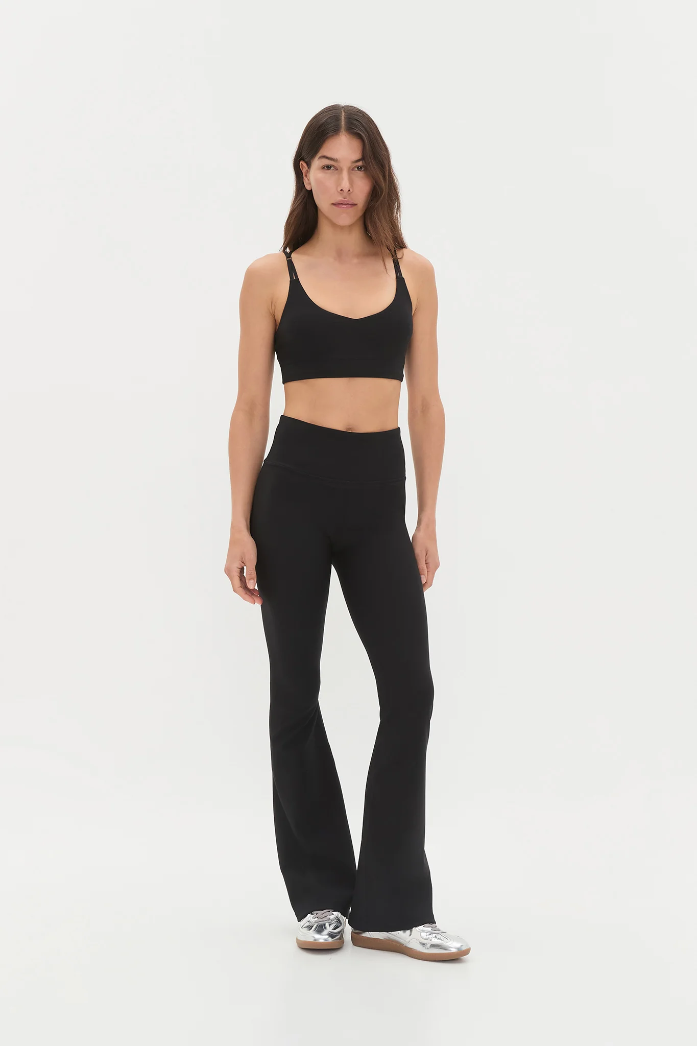 Rib Flared Leggings 205