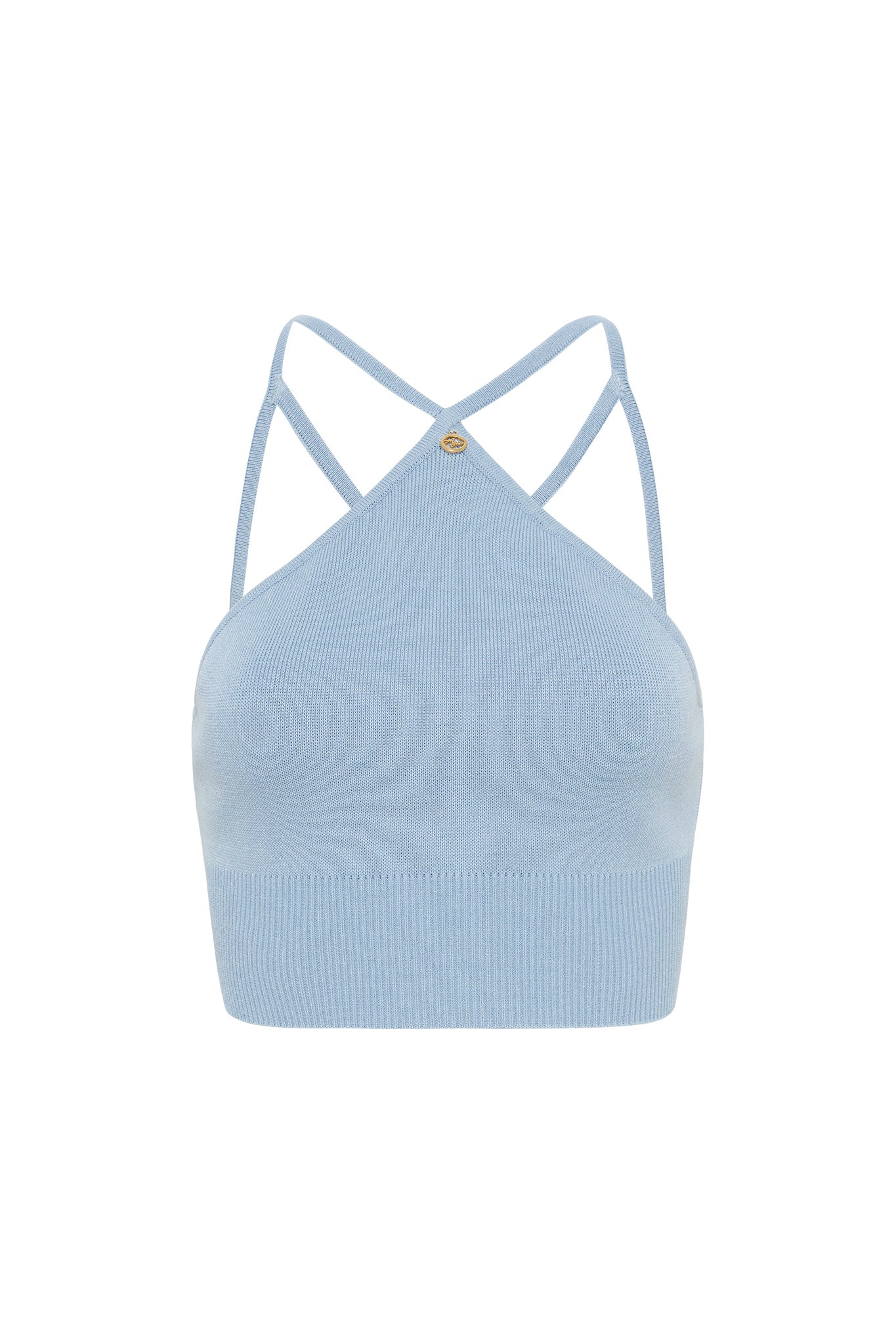 Xanthe Halter Knit Crop Top