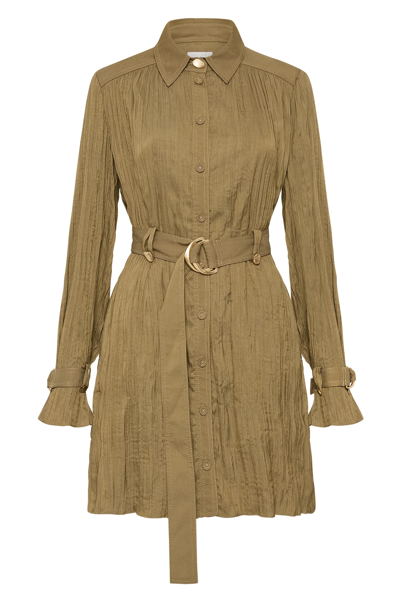 Bays Crushed Pleat Mini Dress