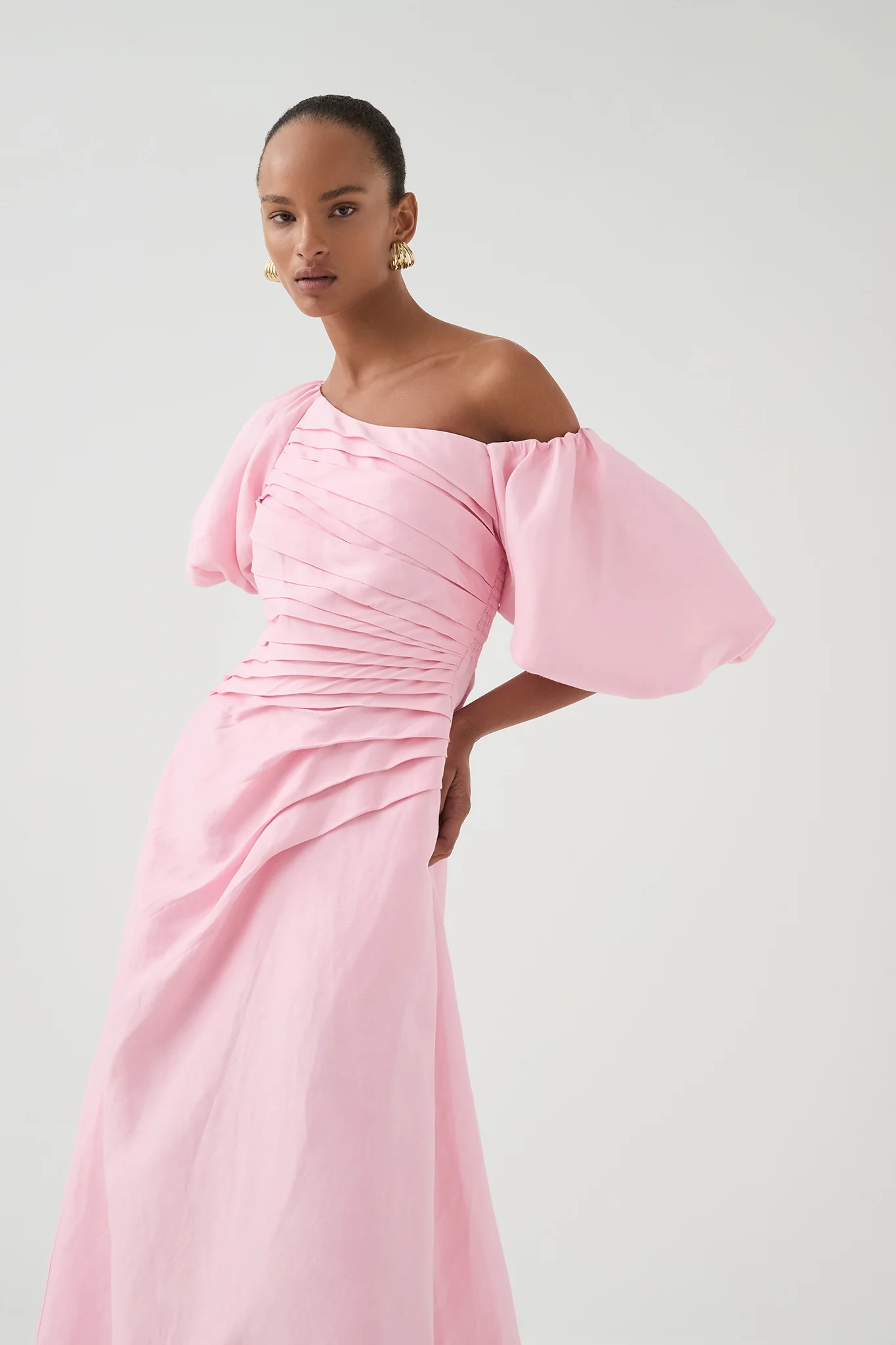 Cadence Ruched Midi Dress