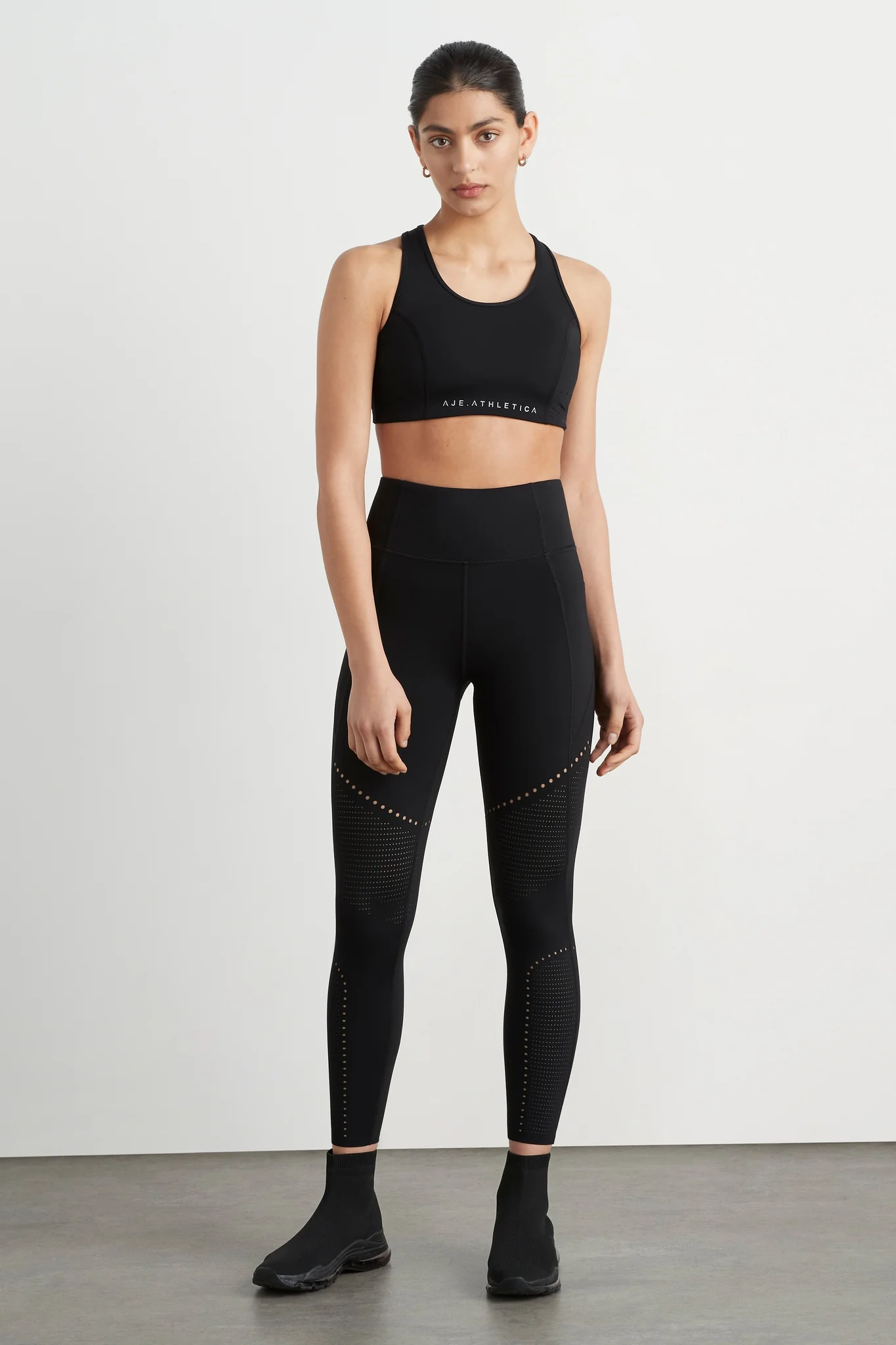 High Rise Perforated 7/8 Legging 227