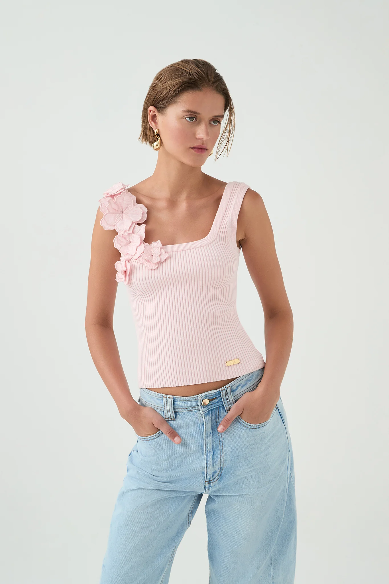 Splendour Flower Knit Tank