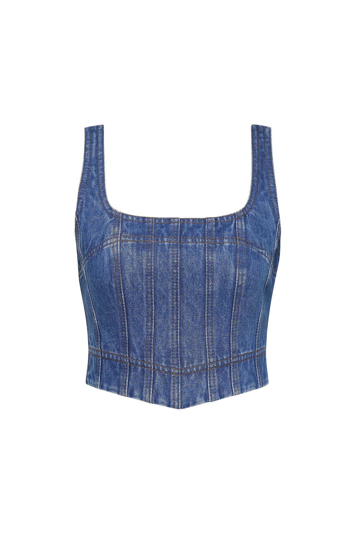 Rainer Denim Longline Bustier
