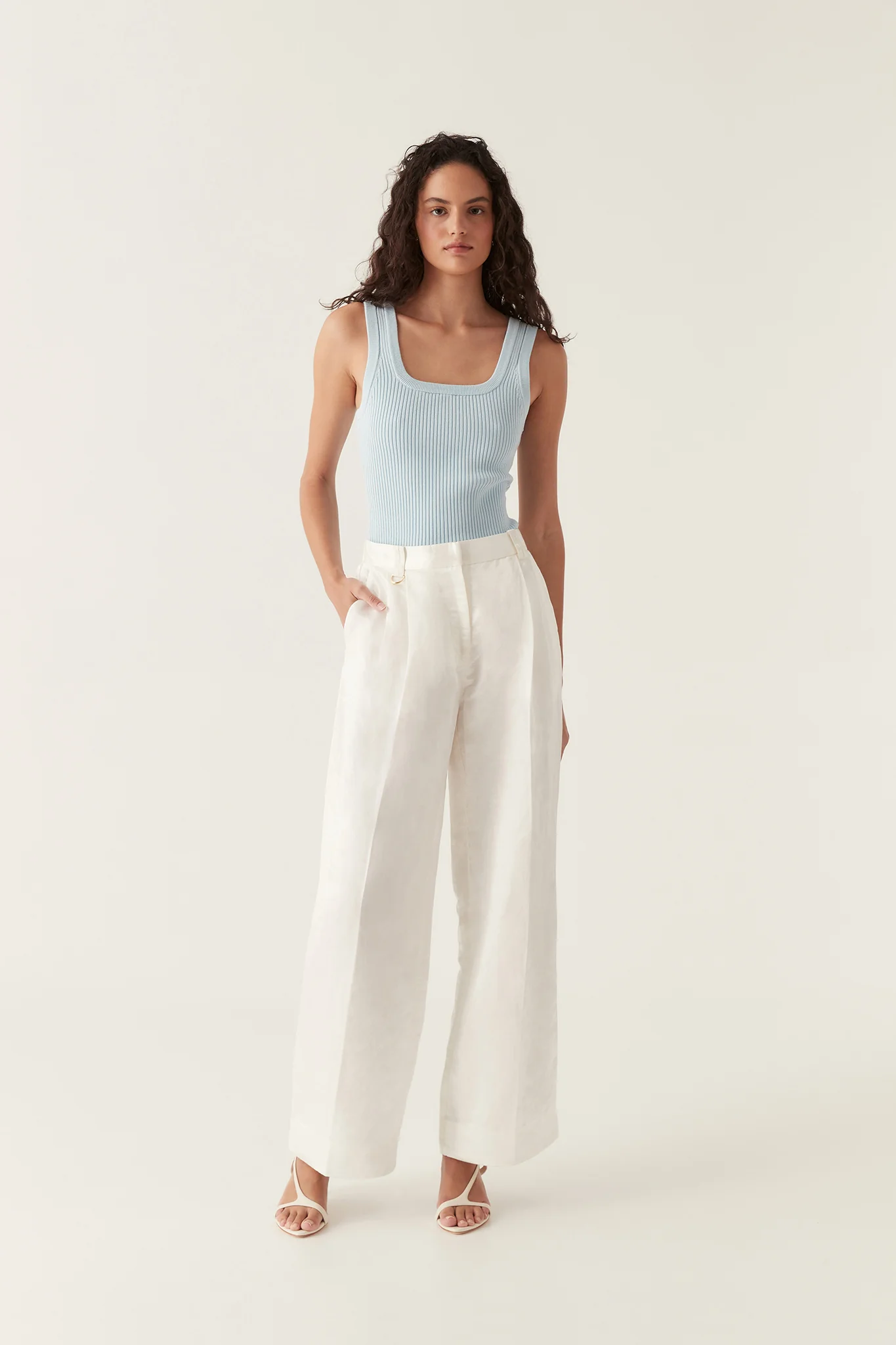 Bronte Scoop Neck Rib Tank