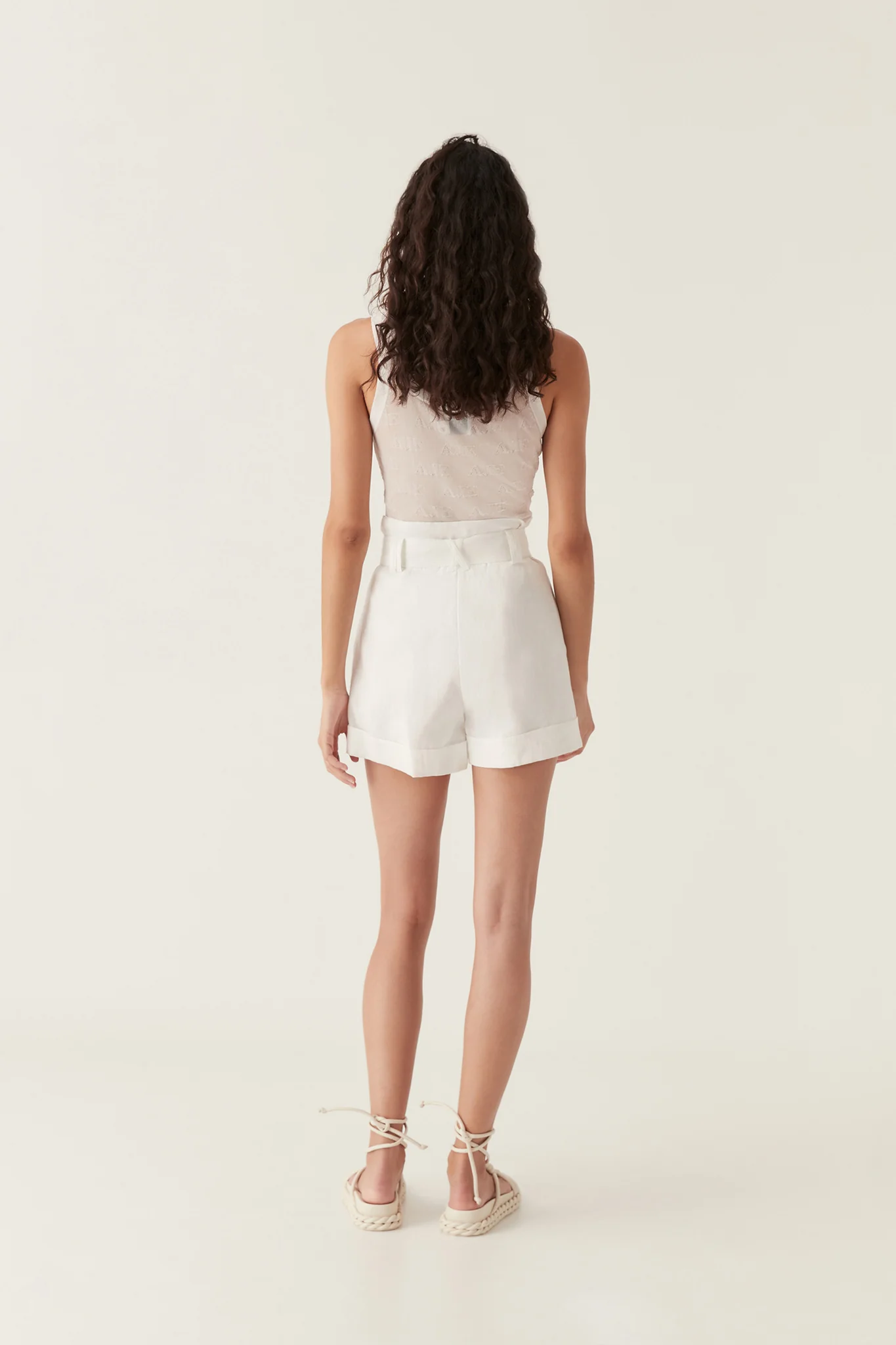 Byblos Belted Linen Short