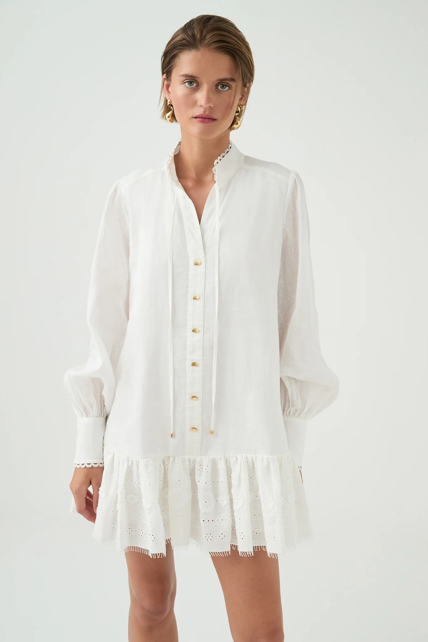 Cloud Embroidered Dress