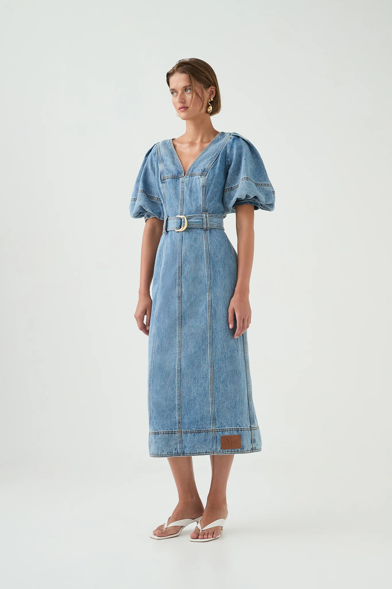 Juno Denim Midi Dress