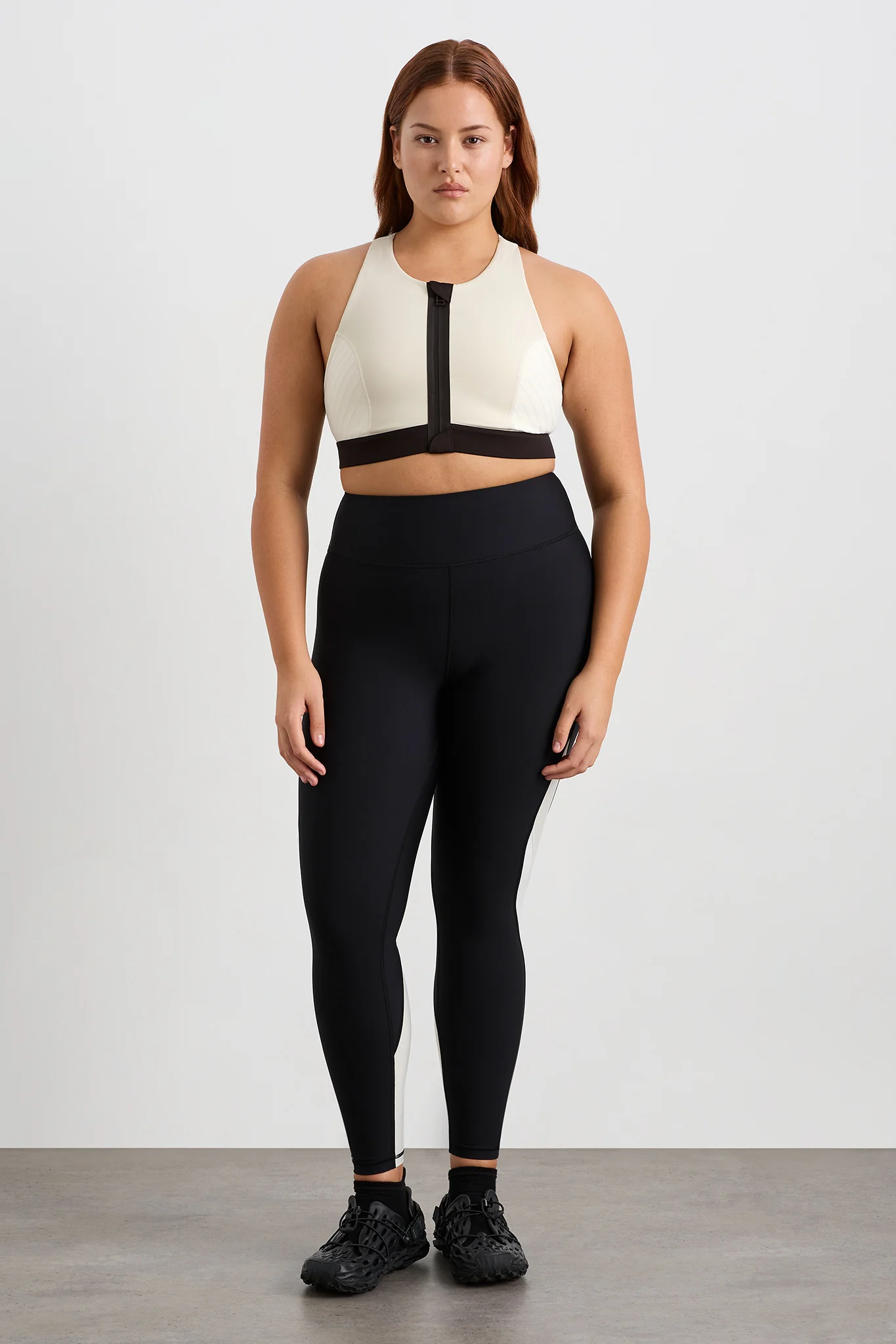 Contrast Panel Full Length Legging 232