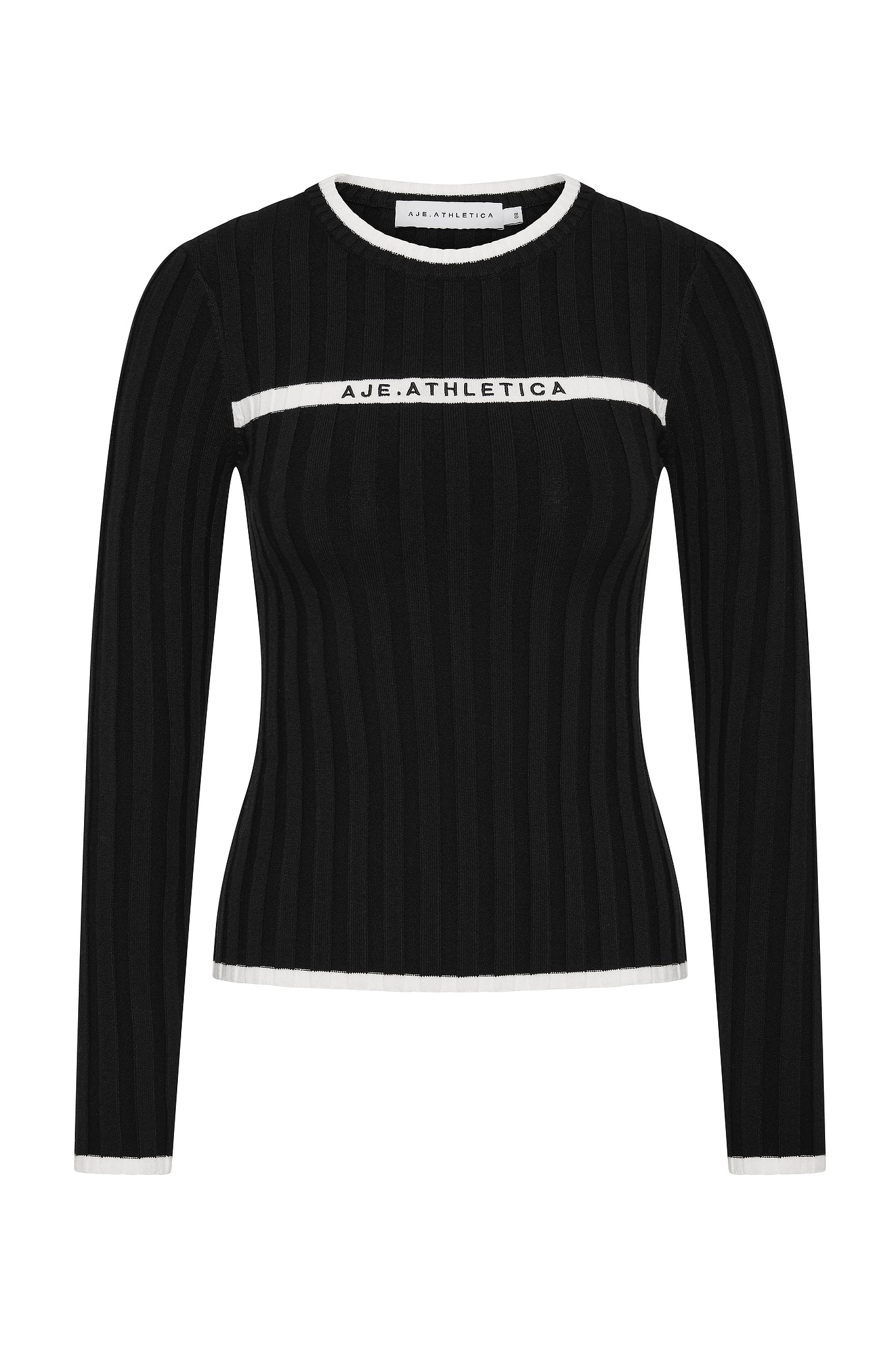 Contrast Long Sleeve Knit Top 438