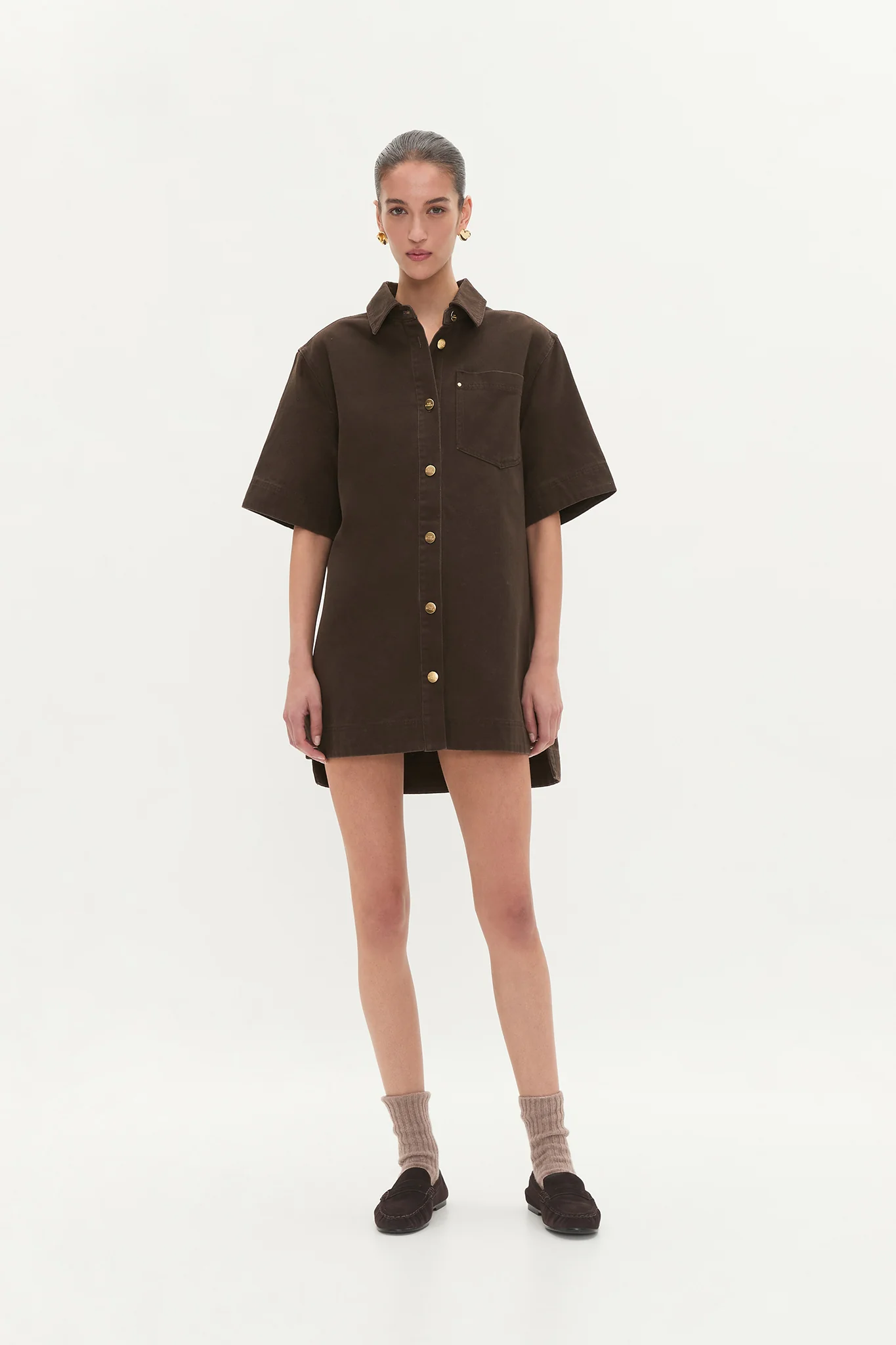 Junee Denim Shirt Dress