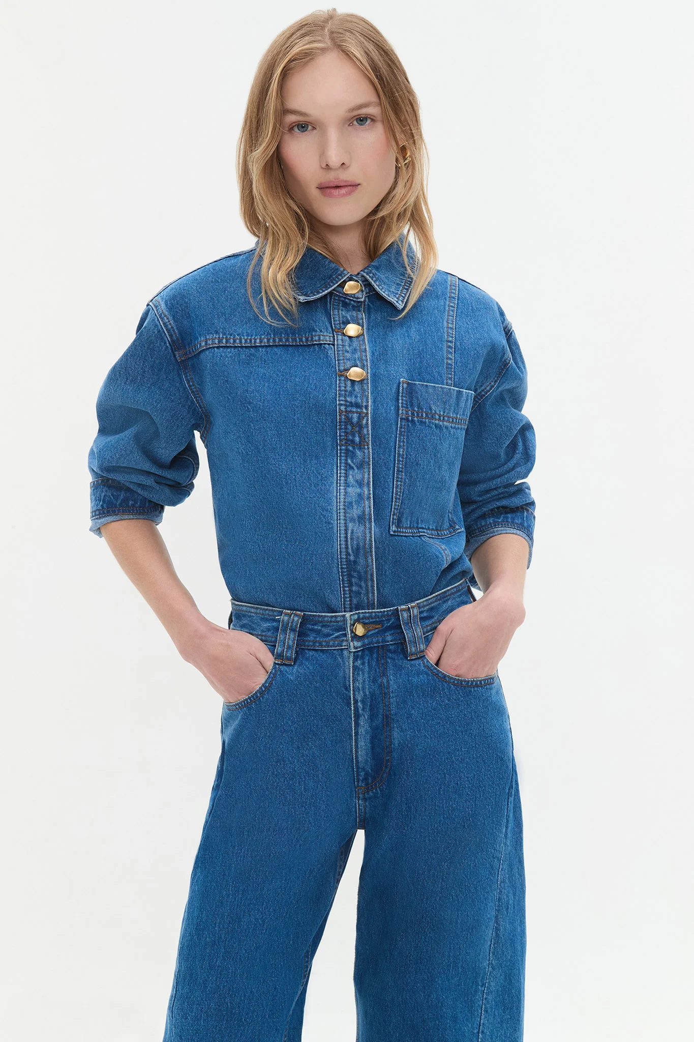 Rylan Long Sleeve Denim Shirt