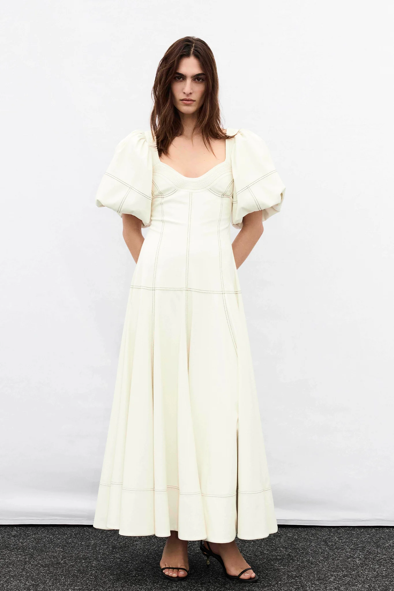 Ether Puff Maxi Dress