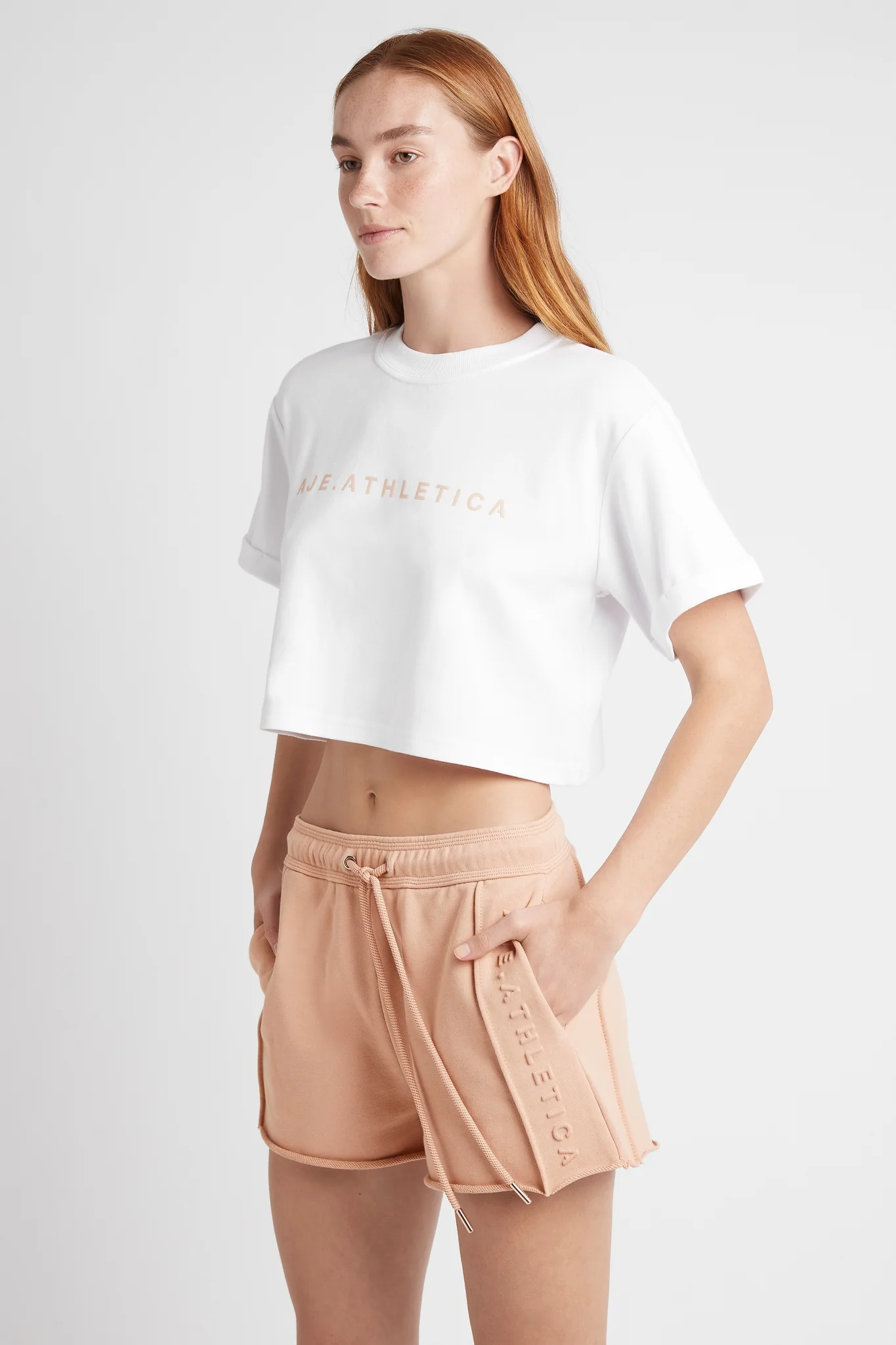 Cropped Signature Logo T-Shirt 104