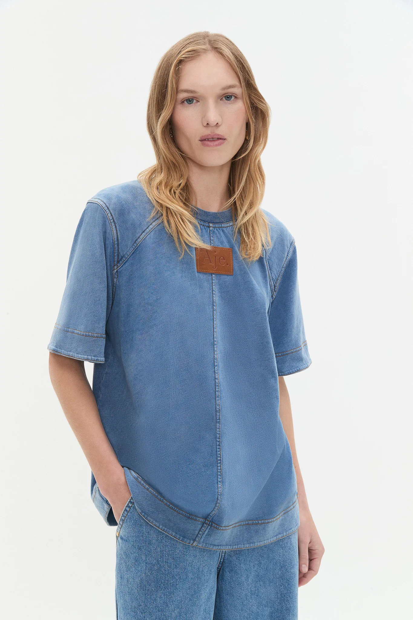 Remi Denim Wash Tee