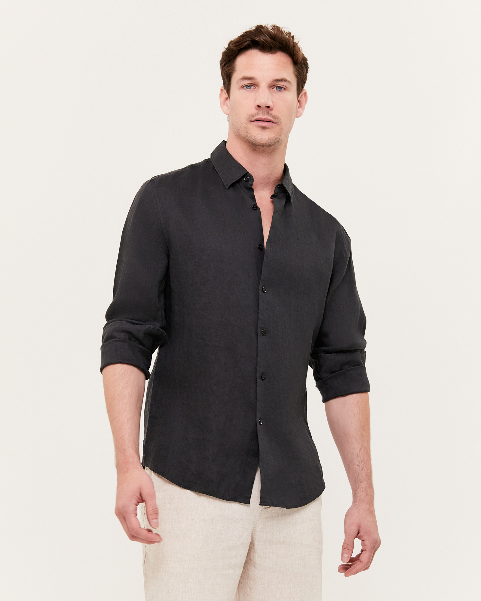 Anderson Long Sleeve Classic Linen Shirt