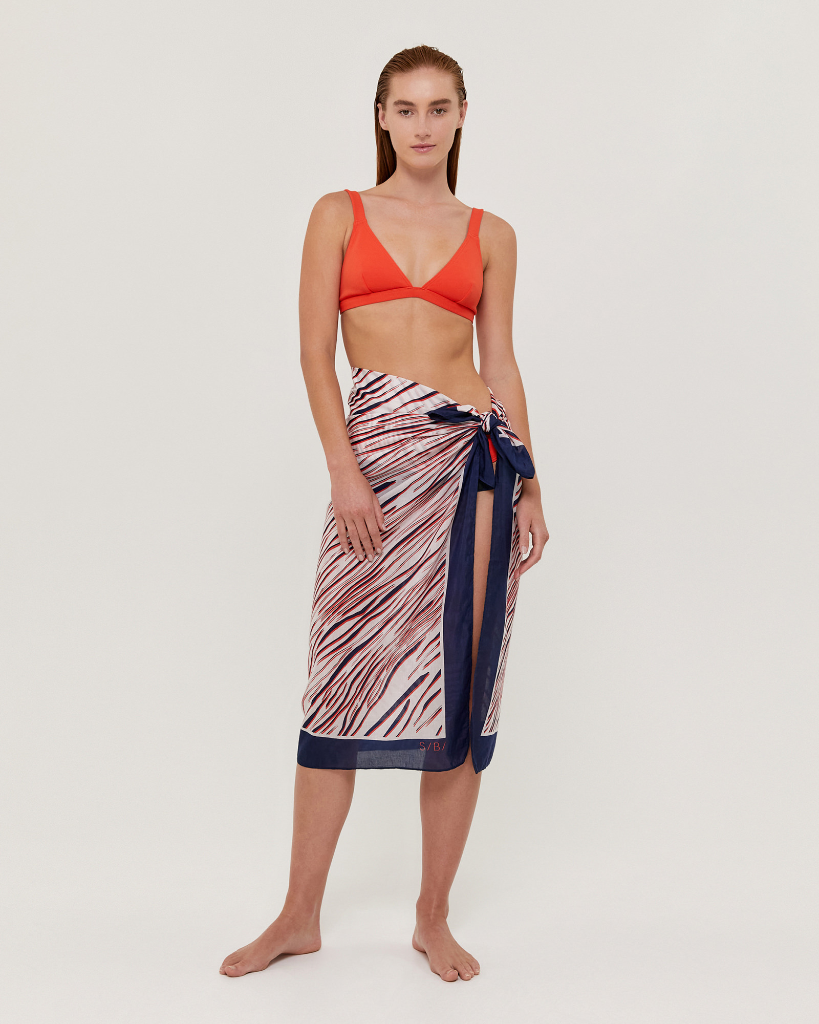 Linea Silk Cotton Print Sarong