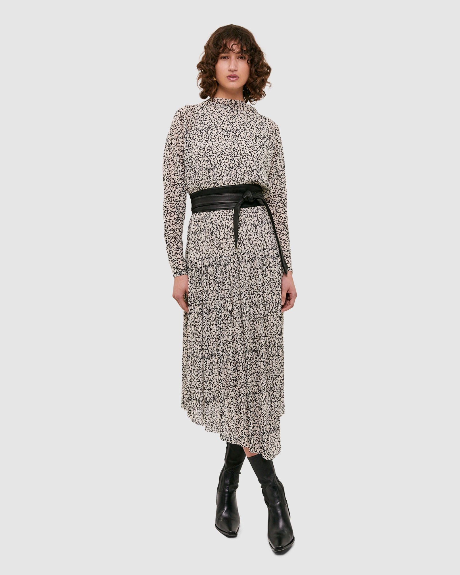 Ayla Leather Tie Belt