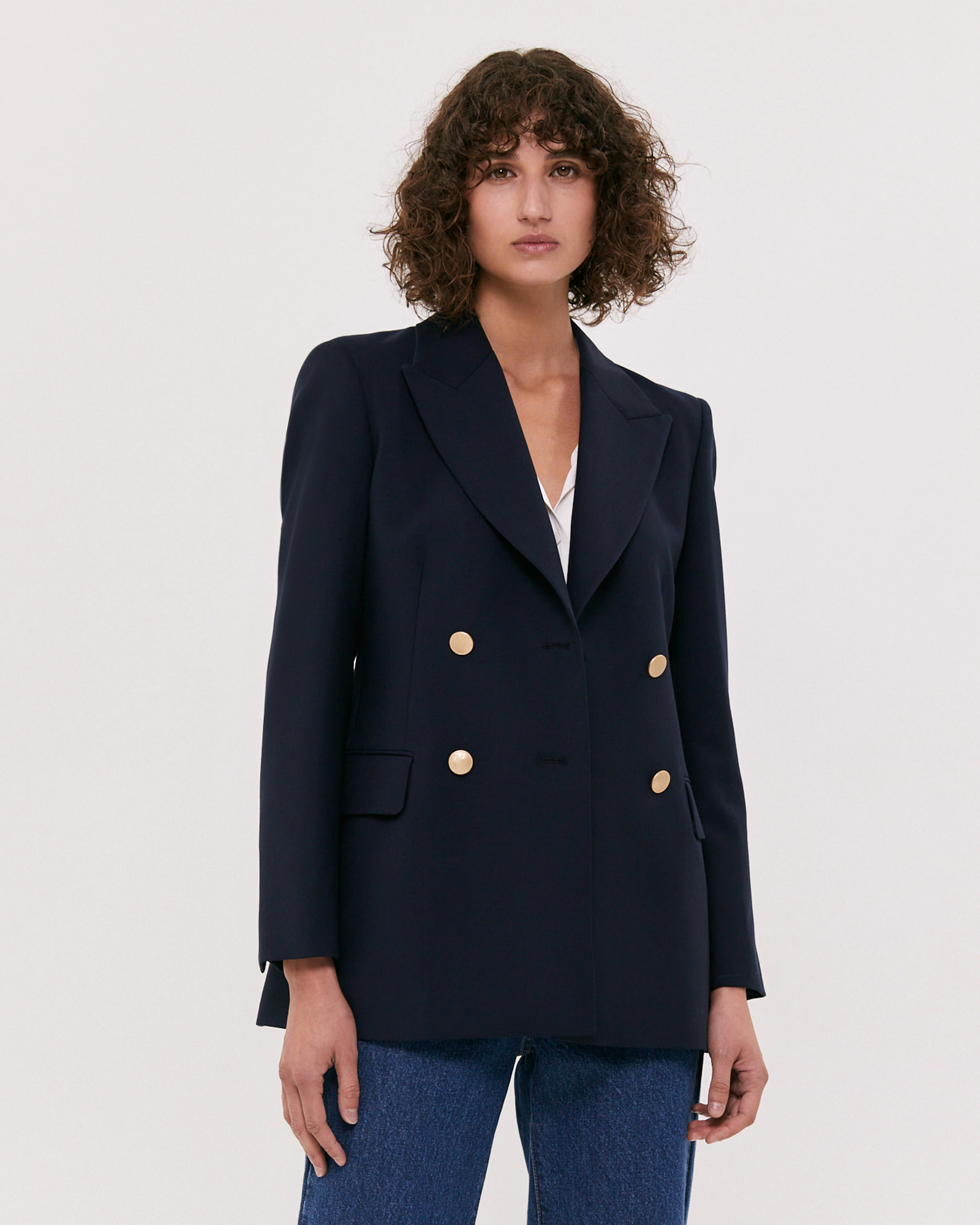 Celeste Wool Double Breasted Blazer