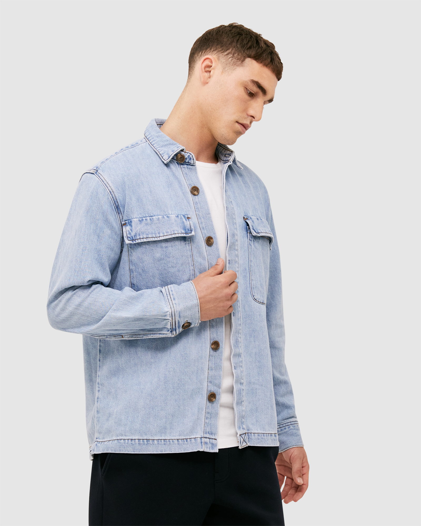 Carlisle Long Sleeve Classic Denim Shirt