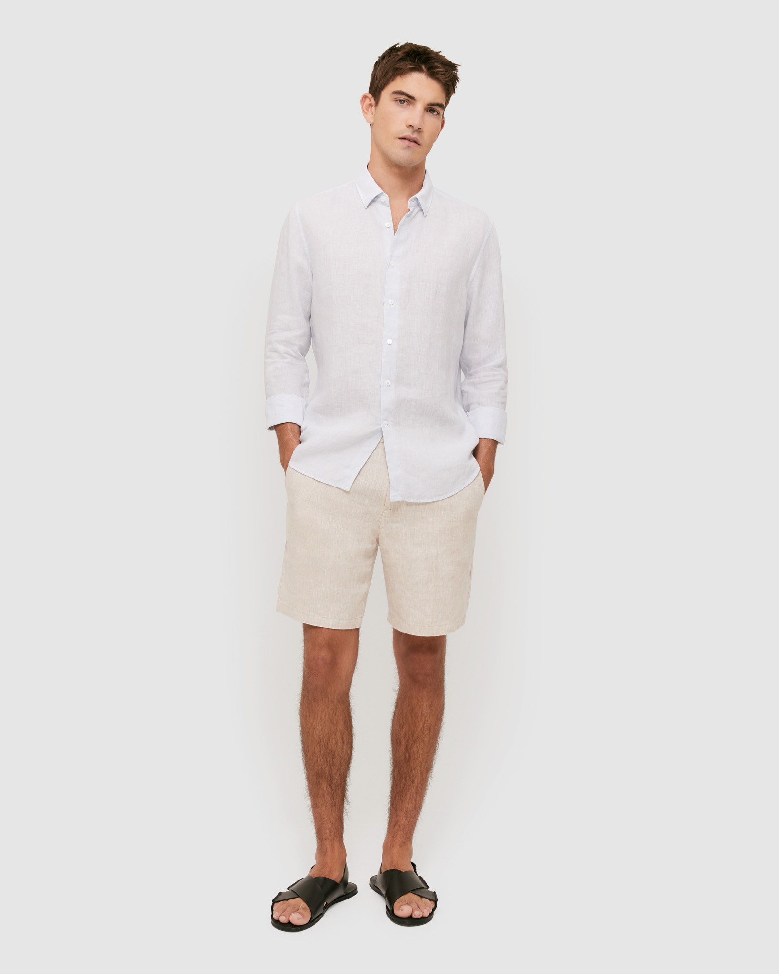 Anderson Long Sleeve Classic Linen Shirt