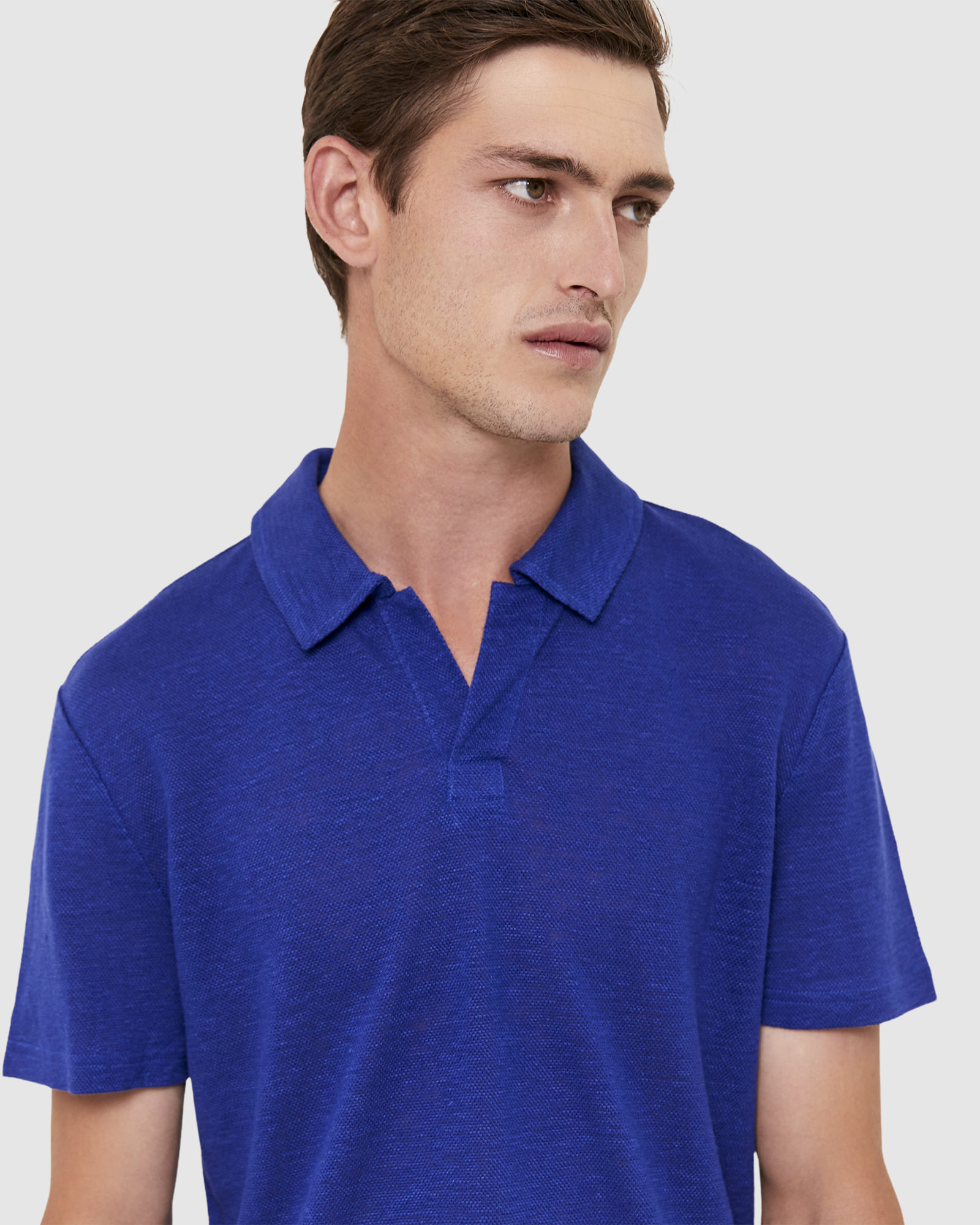 Gibbs Linen Pique Polo