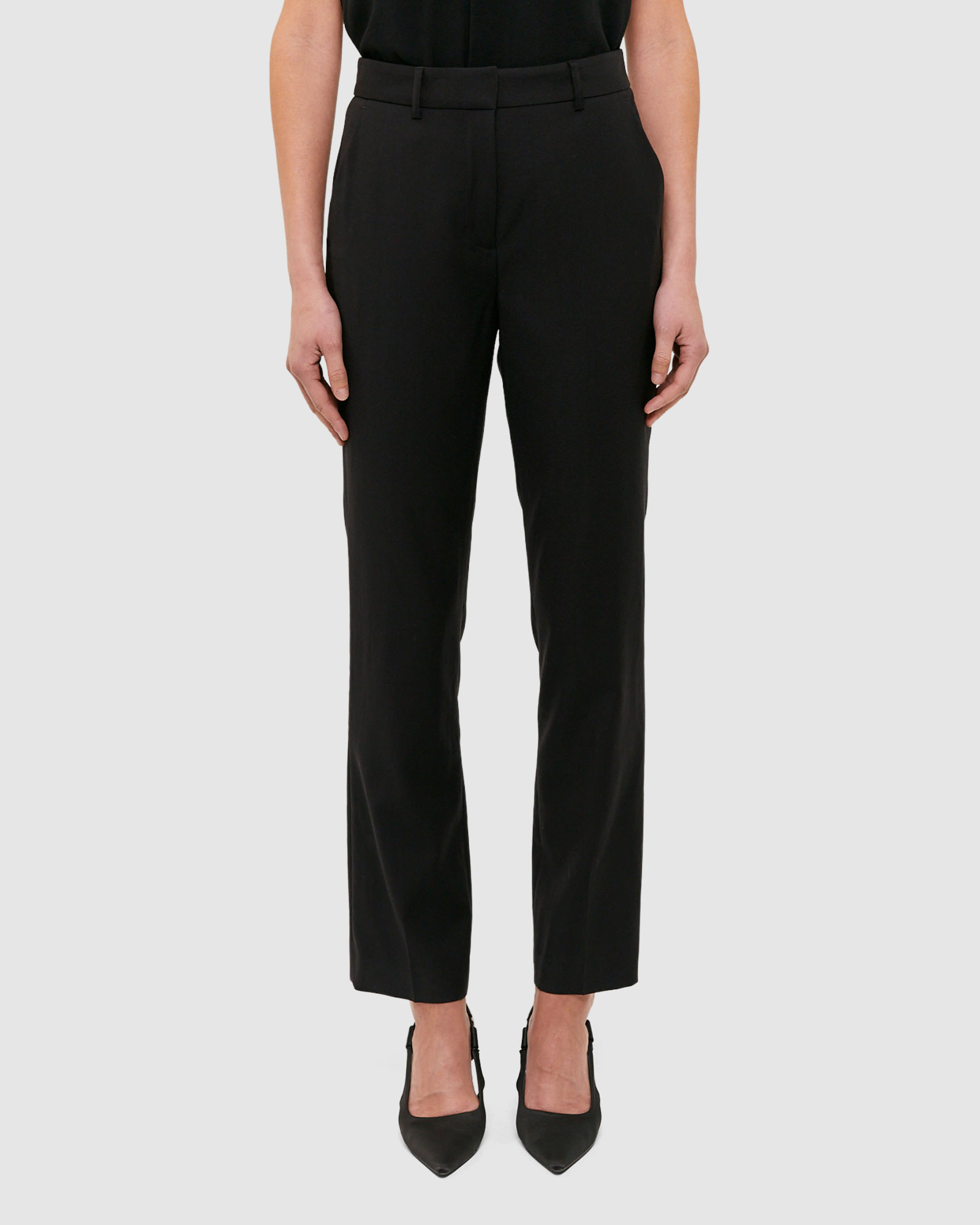 Celeste Wool Straight Suit Pant