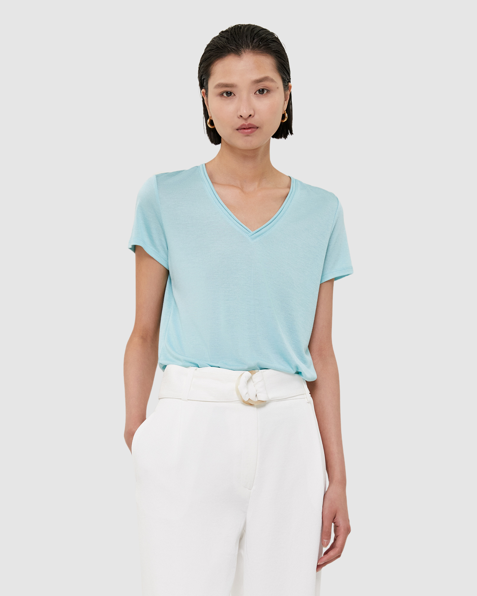 Antonia V Neck Tee