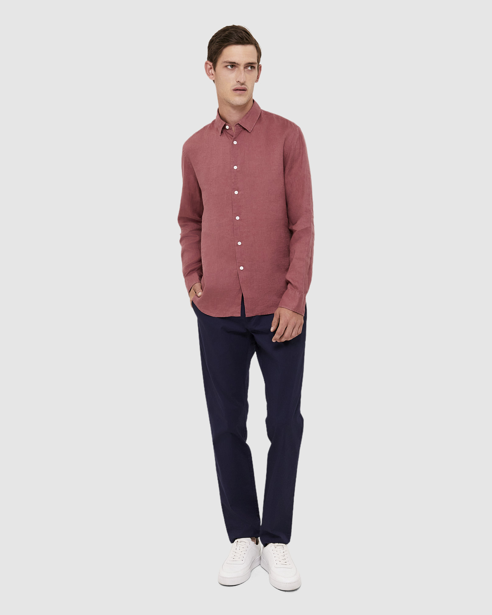 Anderson Long Sleeve Classic Linen Shirt