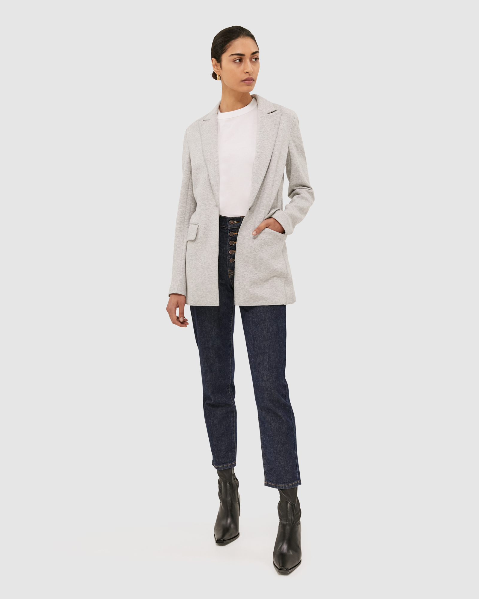 Cleo Relaxed Jersey Blazer