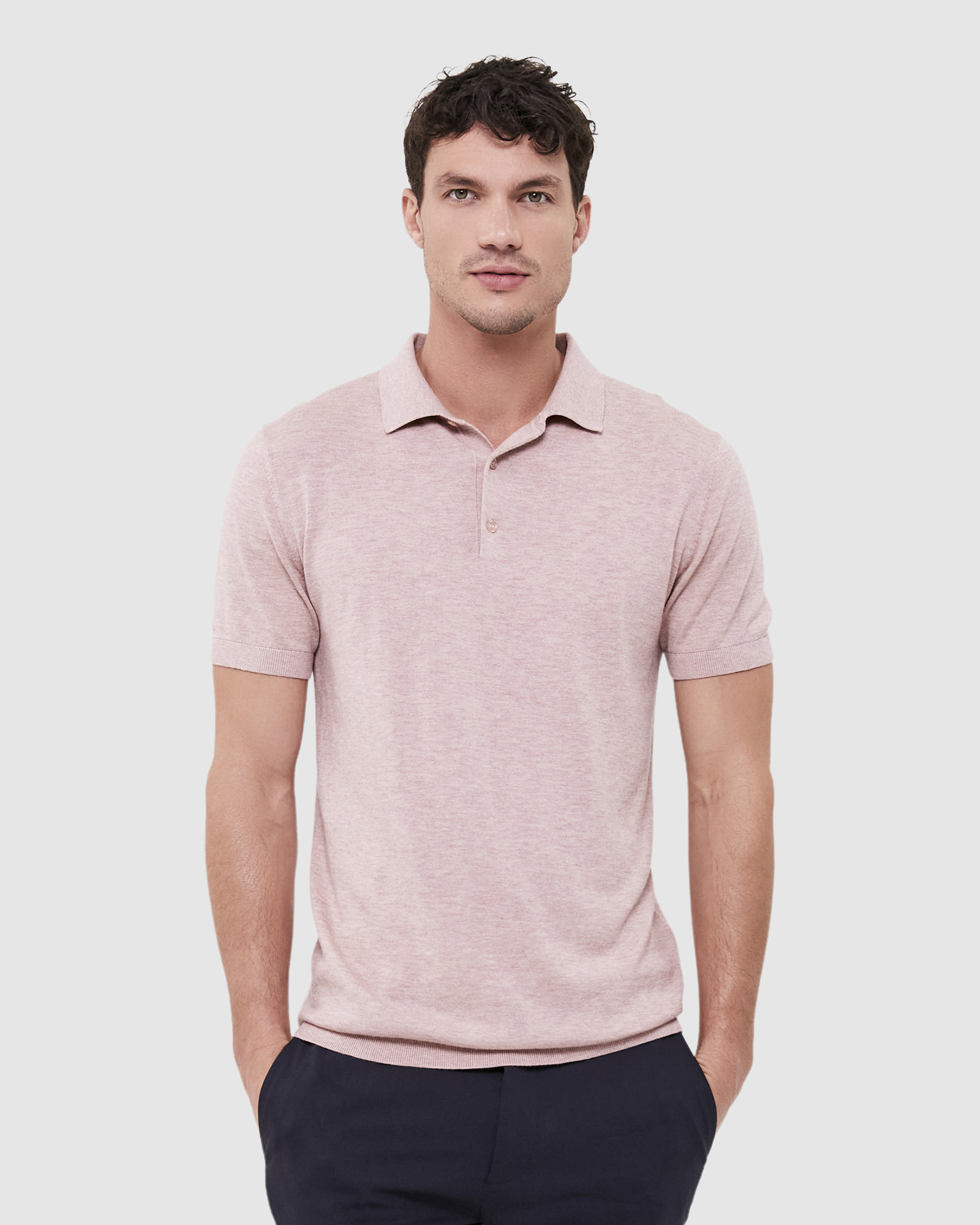 Miramar Cotton Wool Knit Polo
