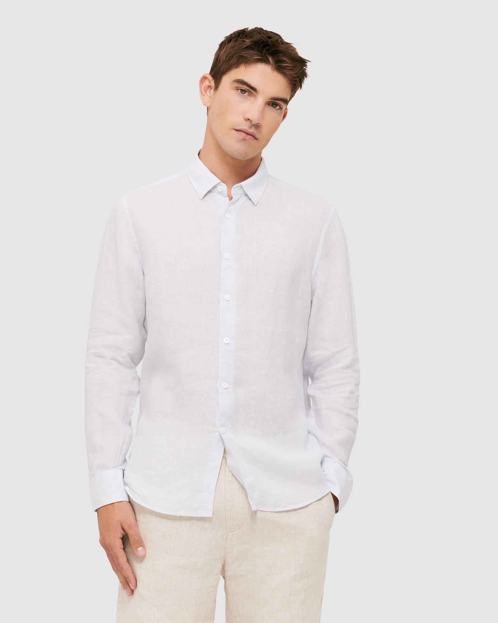 Anderson Long Sleeve Classic Linen Shirt