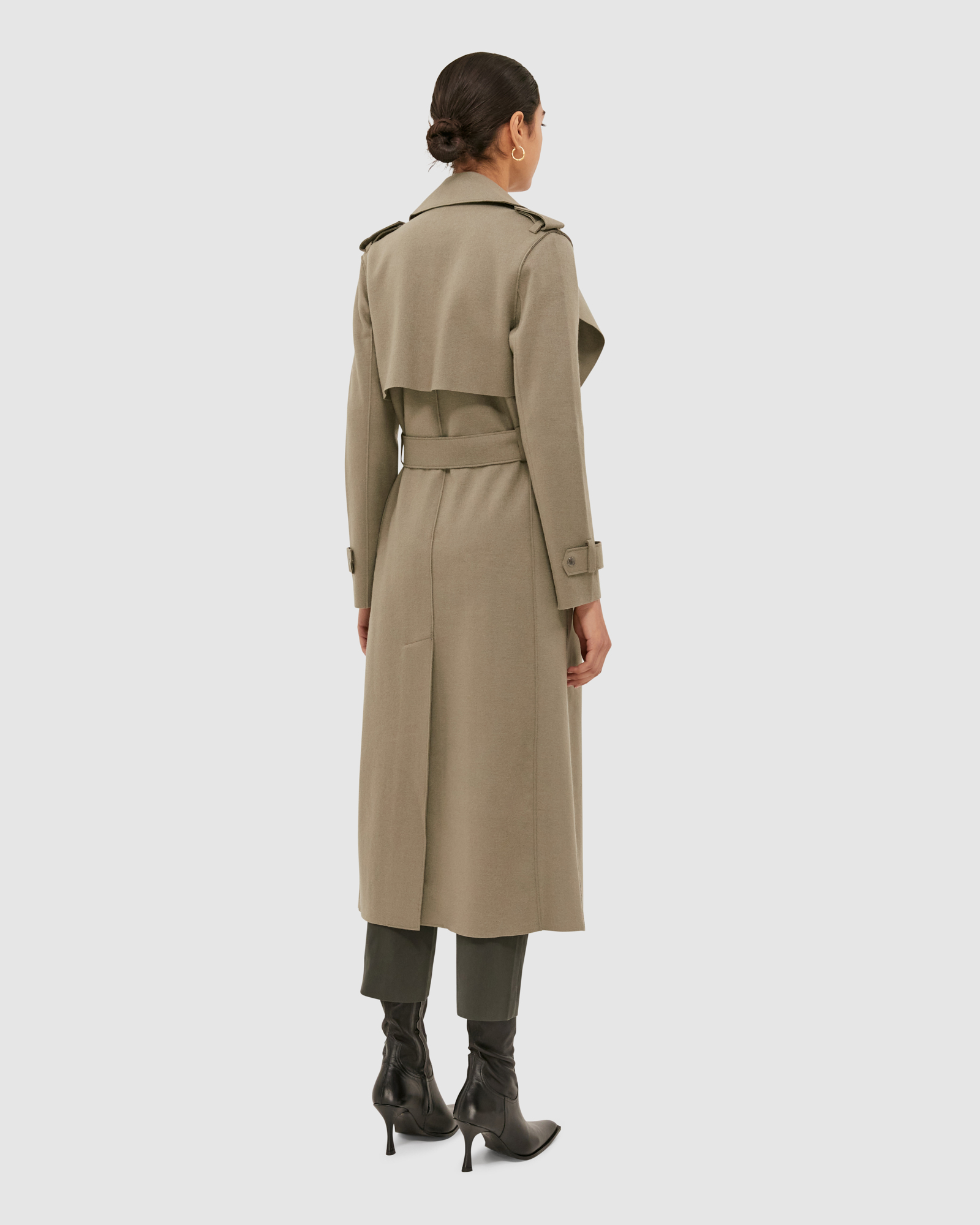 Karla Wool Longline Trench Coat