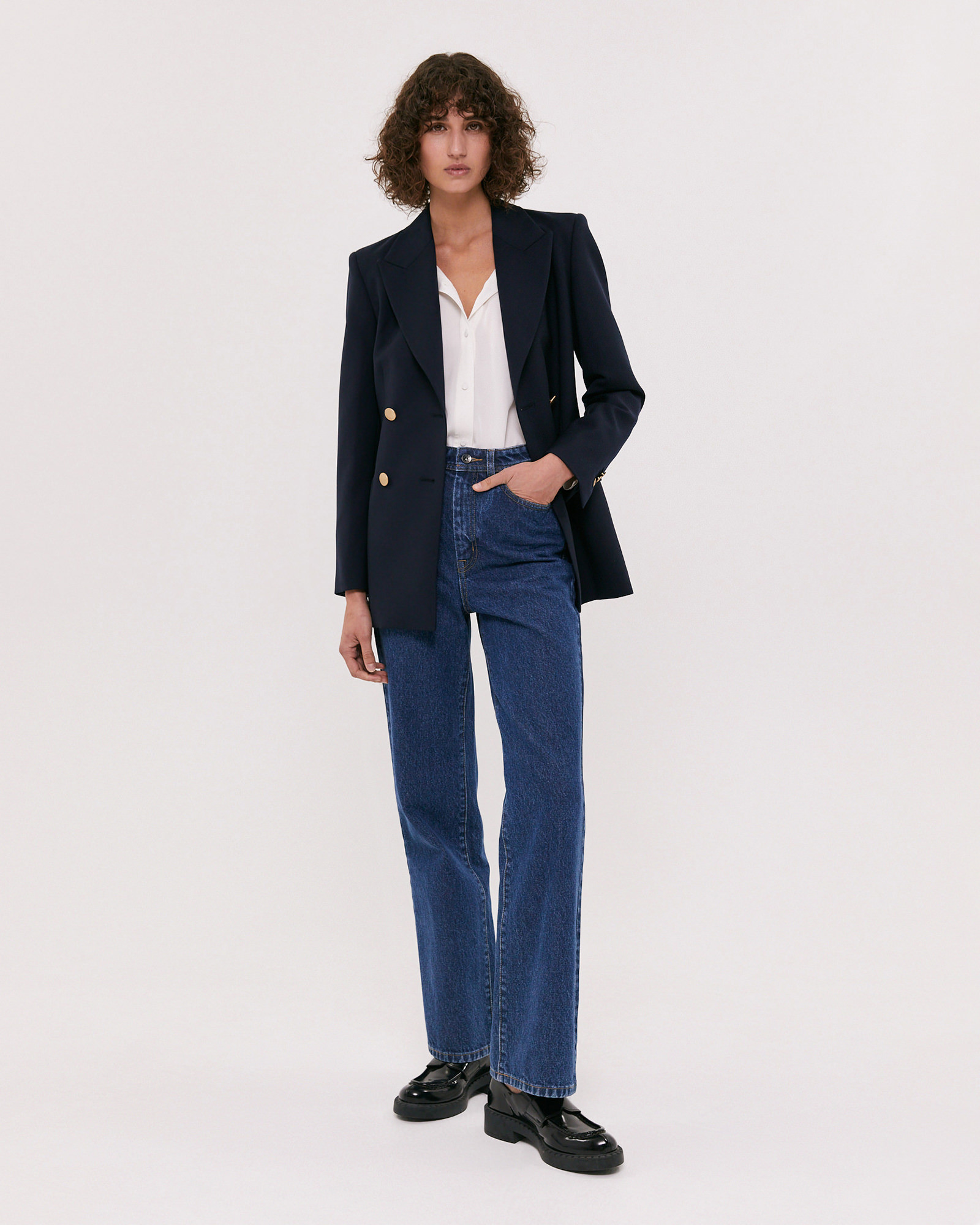 Celeste Wool Double Breasted Blazer