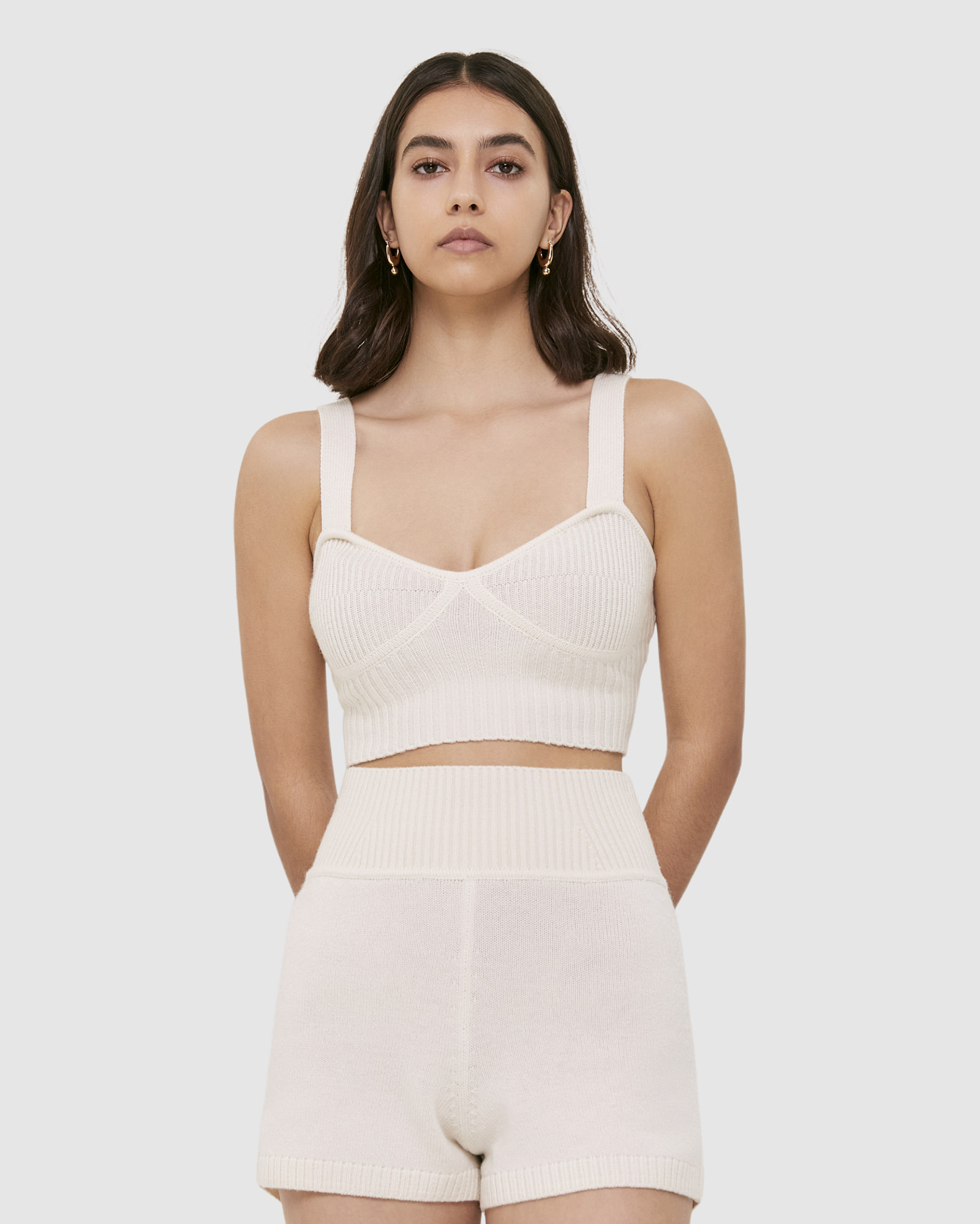 Elle Wool Cashmere Knit Bralette