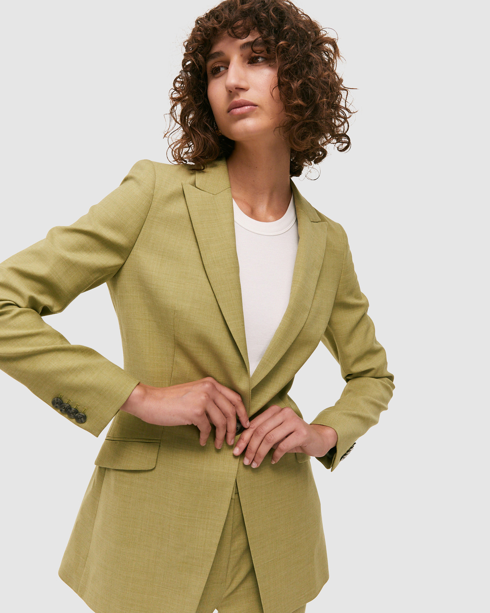 Celeste Wool Longline Blazer