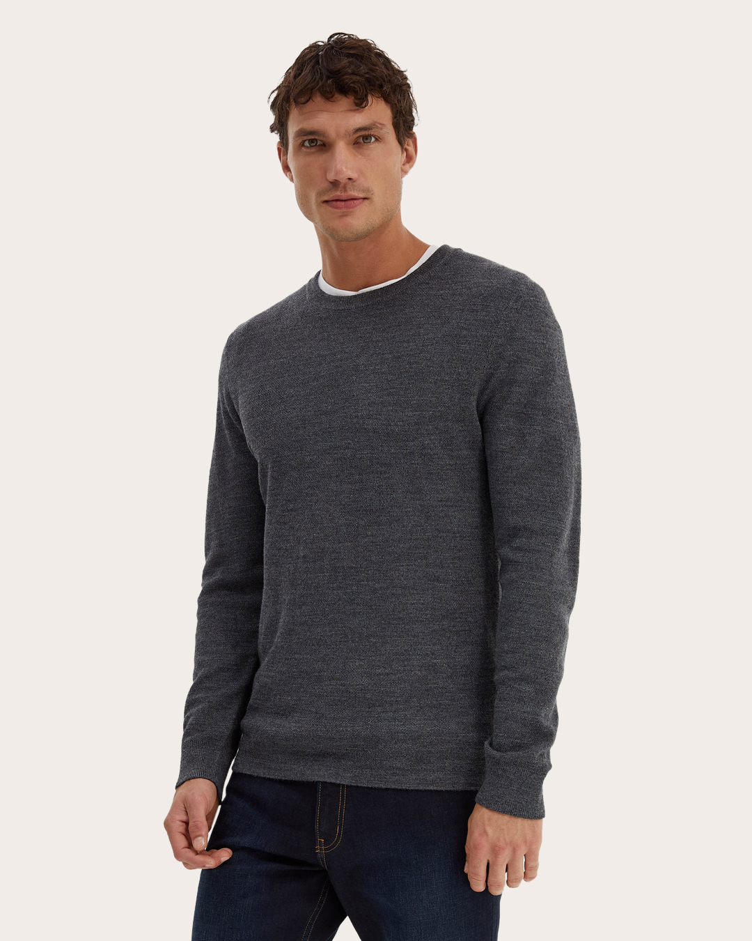 Samuel Wool Blend Crew Neck Knit