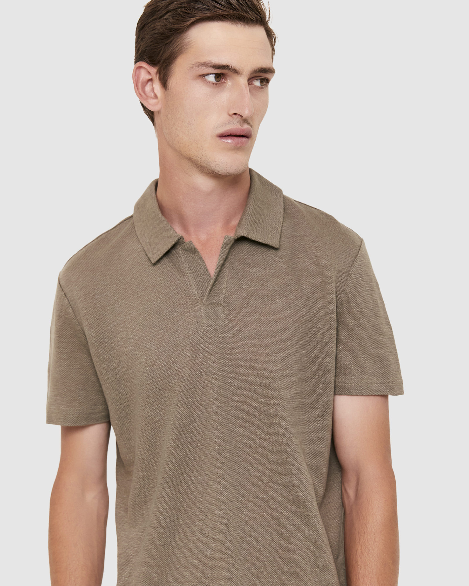 Gibbs Linen Pique Polo